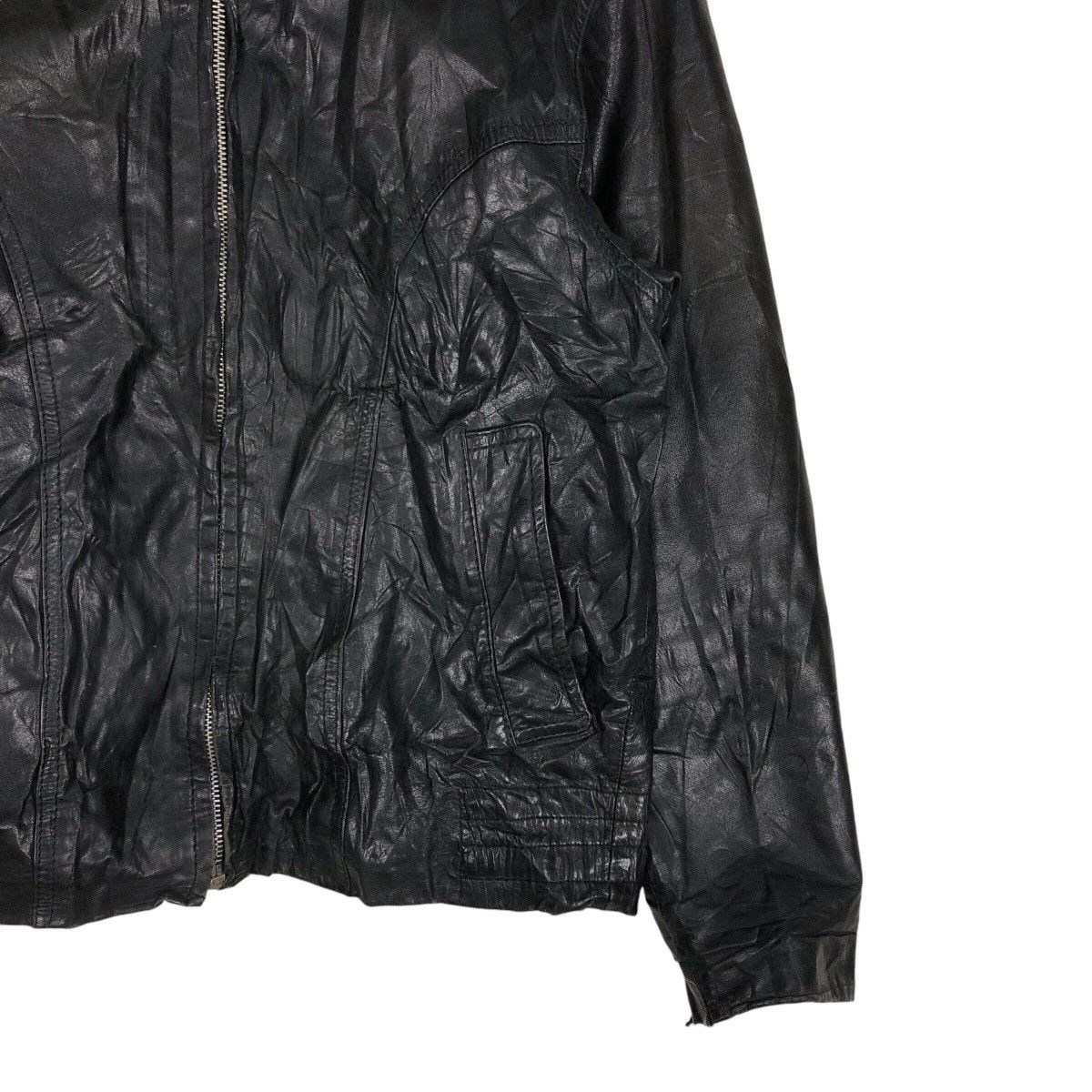 Japanese Brand 📌Vintage Biker Genuine Leather Jacket Skendel Issey Miyake Size US M / EU 48-50 / 2 - 6 Thumbnail