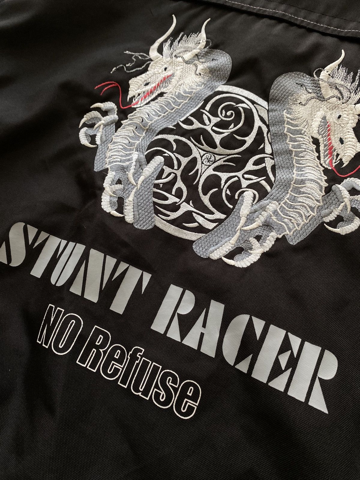 Vintage Vintage Stunt Racer No Refuse Dragon Sharp biker jacket Size US XL / EU 56 / 4 - 9 Thumbnail