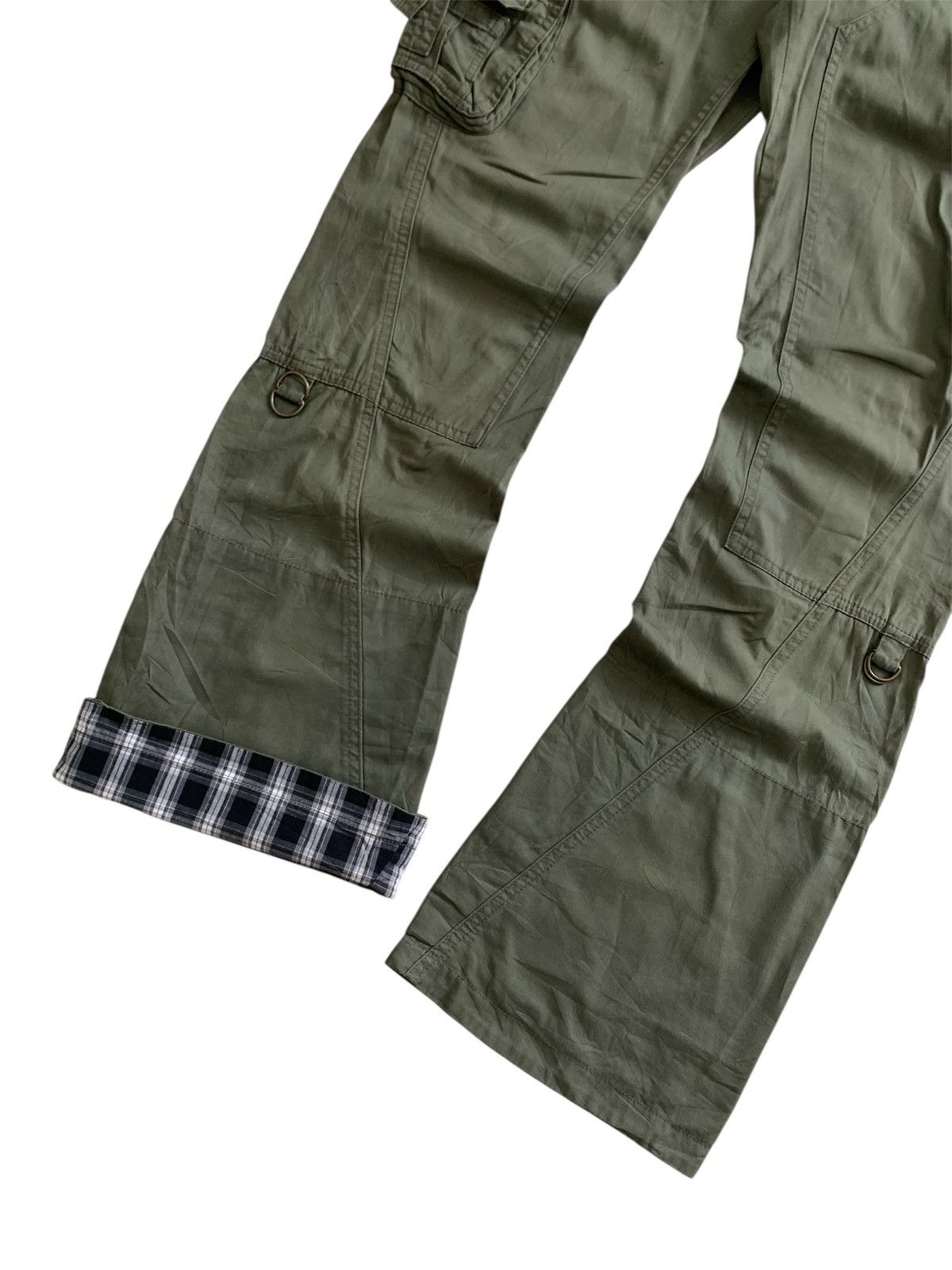 Michel Klein Michel Klein Homme Military 3D Cargo Spiral Flared Pants Size US 34 / EU 50 - 2 Thumbnail