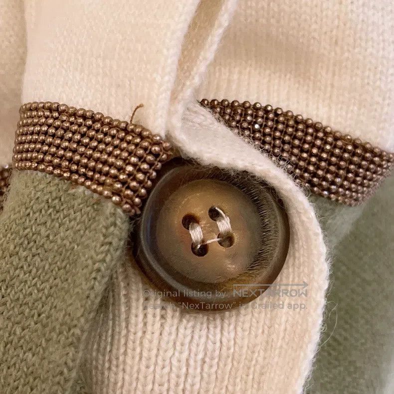 Brunello Cucinelli Brunello Cucinelli Color-Blocked Cashmere Cardigan Size S / US 4 / IT 40 - 6 Thumbnail