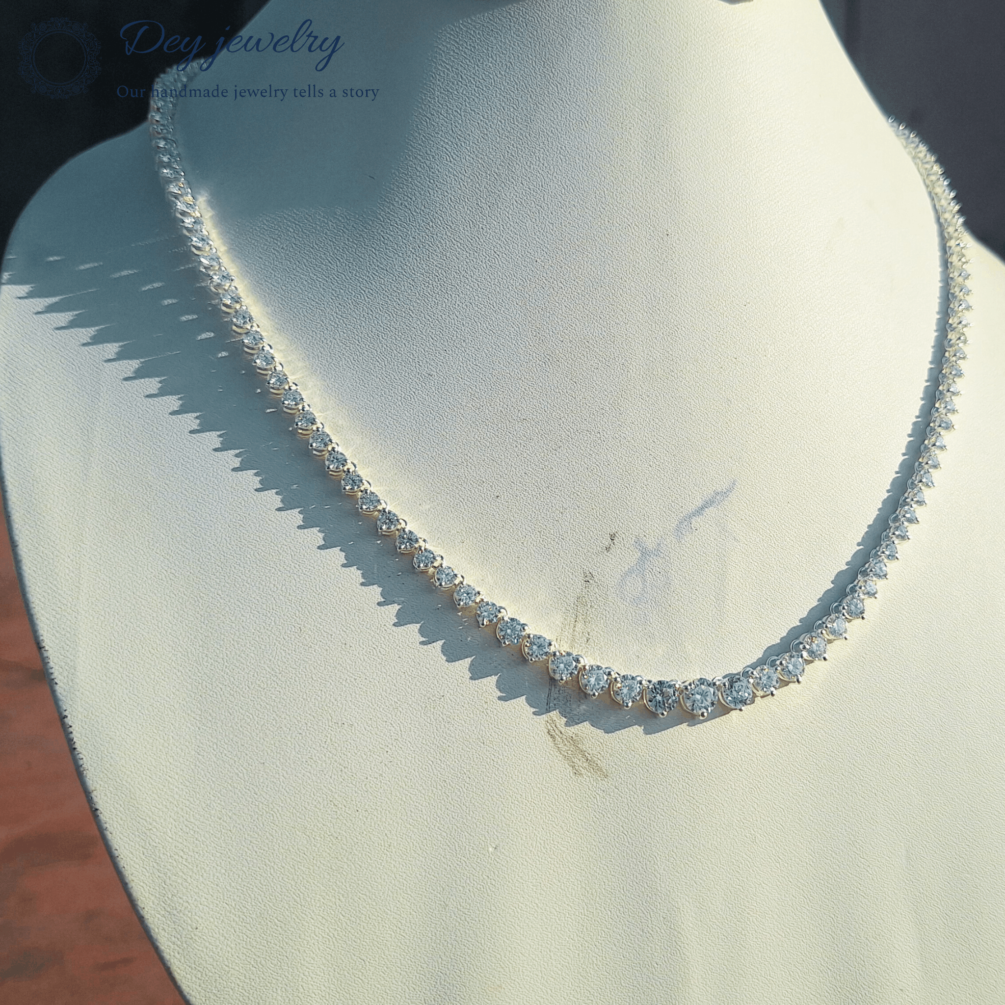 Other Graduate moissanite Diamond Tennis Necklace Size ONE SIZE - 9 Thumbnail