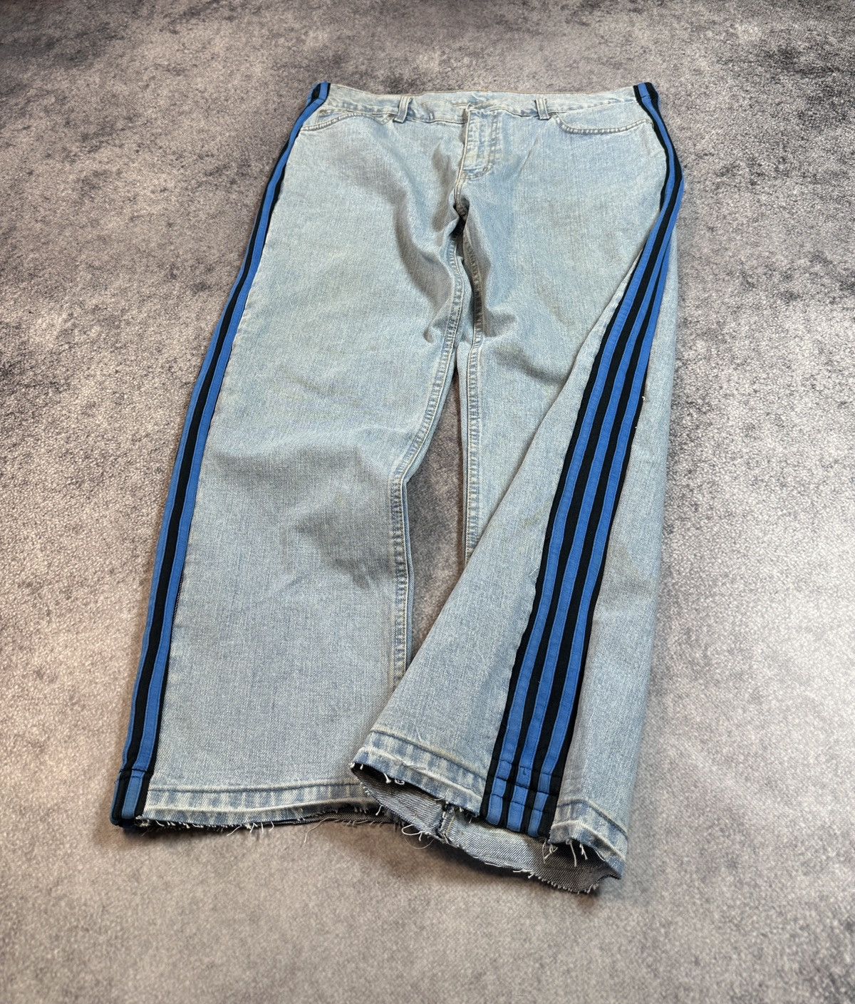 Other Y2K Style Adidas Jeans Pants Avant Garde XL Rare USA Alt Size US 36 / EU 52 - 2 Thumbnail