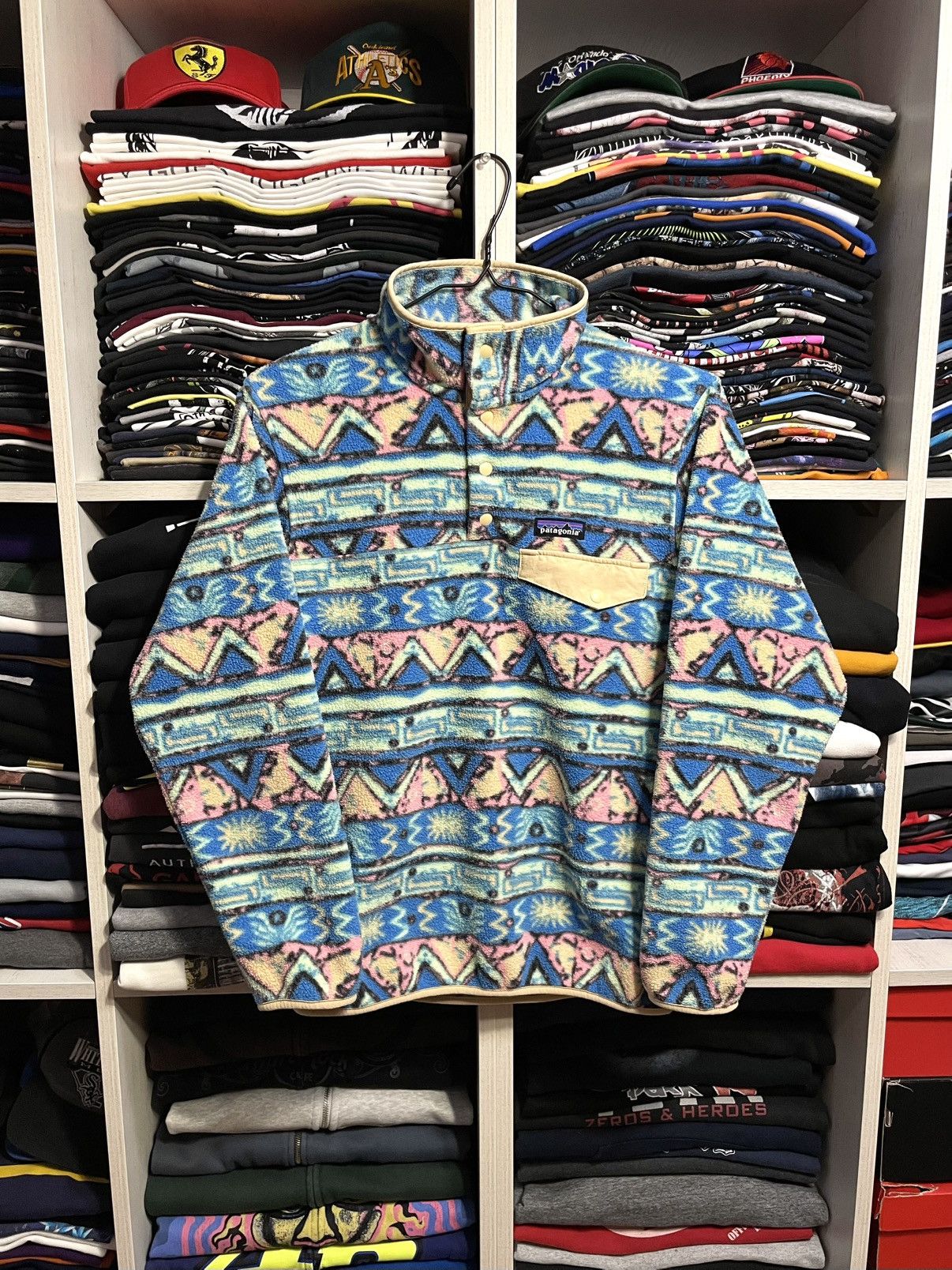 Patagonia Vintage Patagonia Synchilla Fleece Pullover Jacket Aztec Size US XS / EU 42 / 0 - 10 Thumbnail