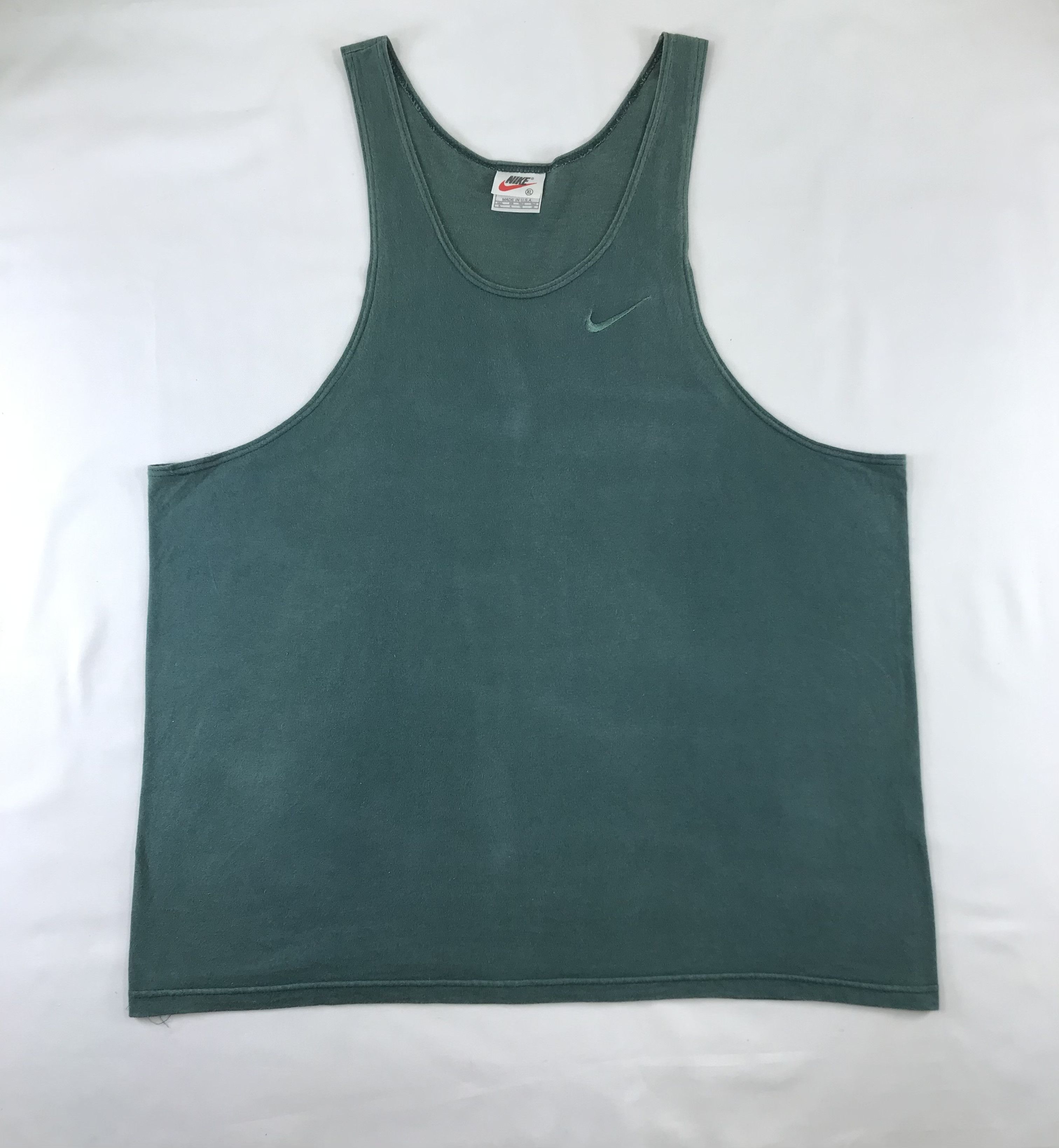 Nike Vintage 90s Nike Small Embroidered Swoosh Tank Top Size US XL / EU 56 / 4 - 1 Thumbnail