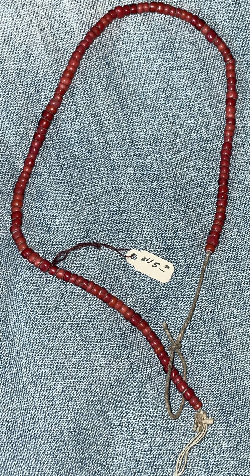 Vintage Vintage White Heart Authentic Trading Bead Necklace Size ONE SIZE - 2 Thumbnail
