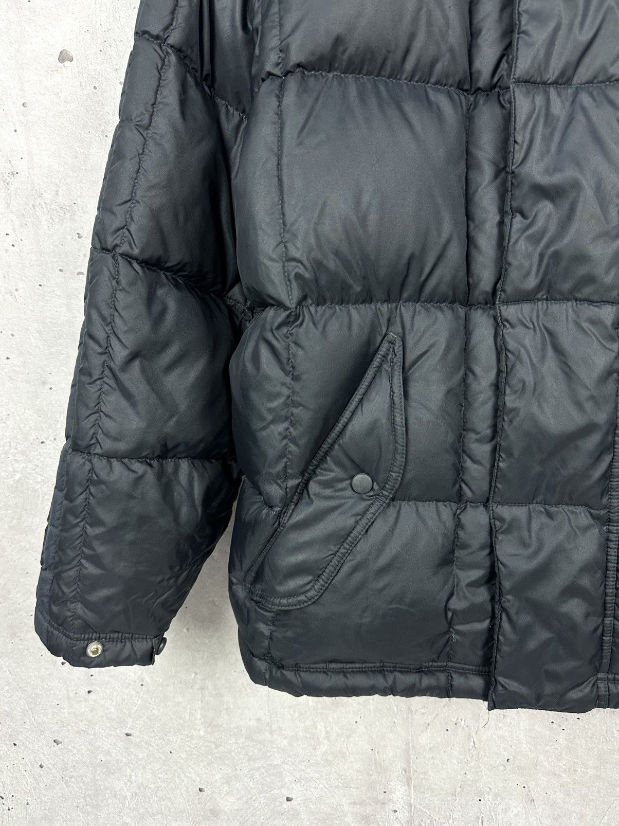 Nike × Vintage Vintage Nike Puffer Quilted Black Down Jacket Size US XL / EU 56 / 4 - 4 Thumbnail