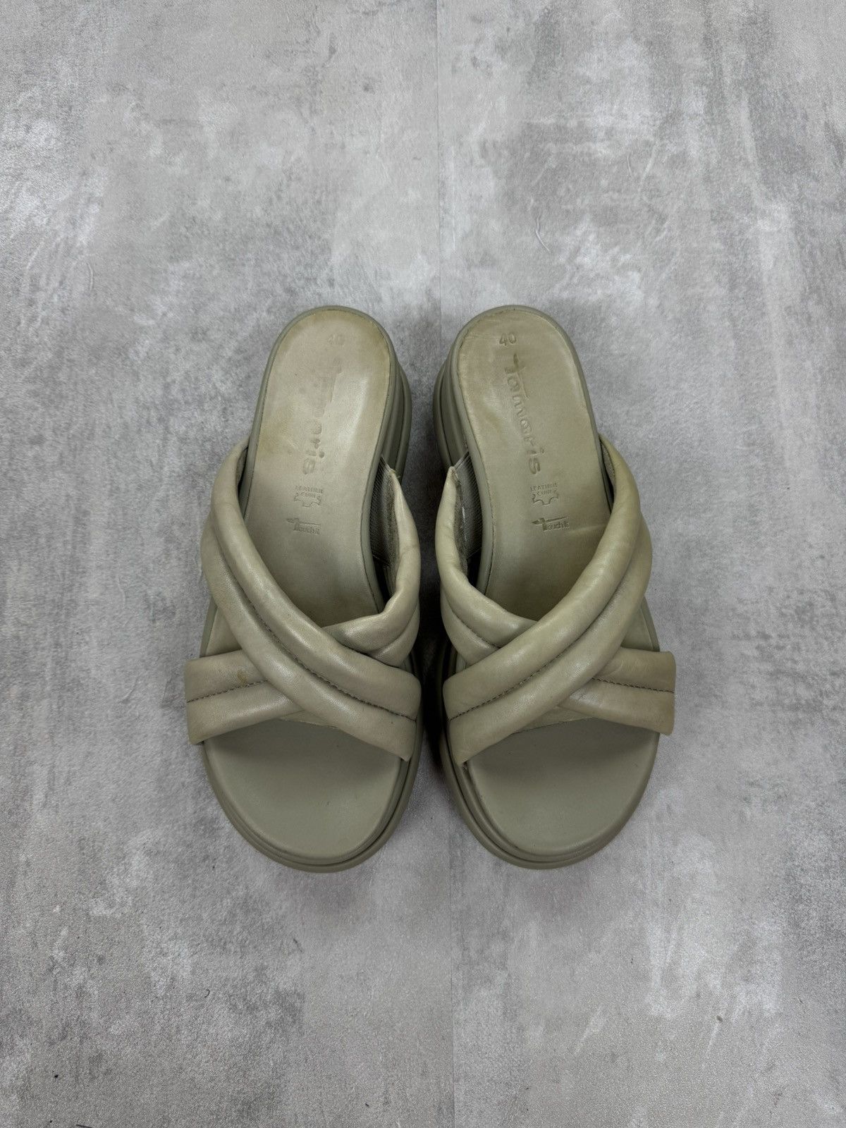 Other Tamaris Leather Platform Sandal Shoes Womens 40 Size US 9 / IT 39 - 2 Thumbnail