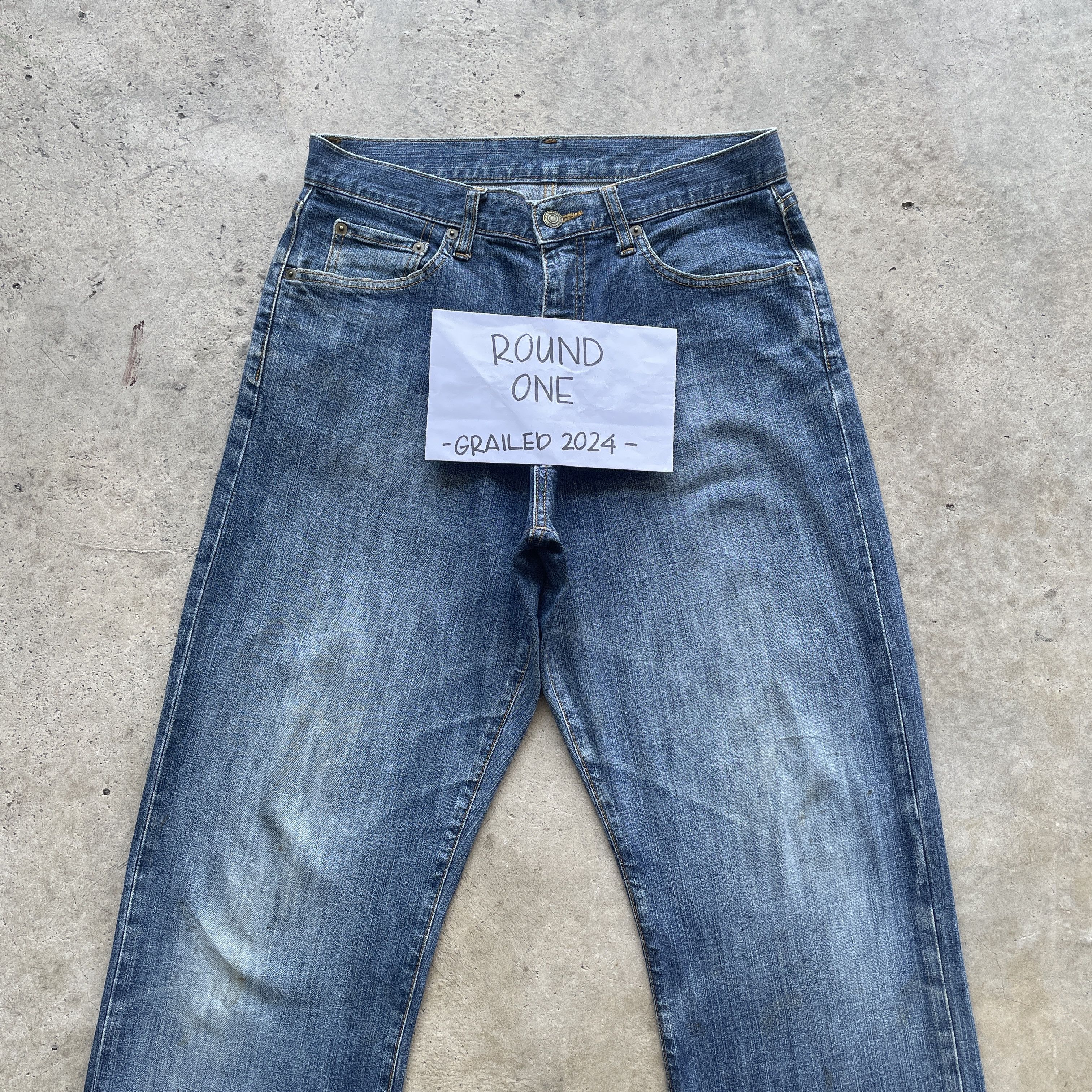 Japanese Brand × Vintage VINTAGE JAPANESE FADED BLUE DENIM PANTS JEANS W31x29 Size US 31 - 3 Thumbnail