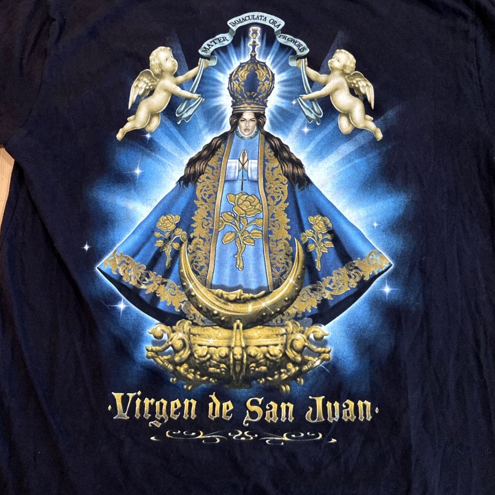 Vintage VINTAGE Rock Revolucion T-Shirt Short Sleeve Crew Neck XL Double Sided Black Cotton Men Virgen De San Juan De Los Lagos Graphic Print 22X28 C1 Size US XL / EU 56 / 4 - 3 Thumbnail