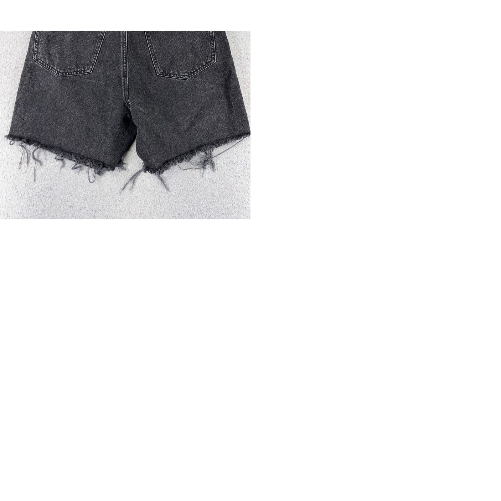 Garage Garage Womens Denim Shorts 27x7 Black 7 Cut-Off High Rise 5-Pocket Button Fly Jeans Denim Shorts, Vintage Garage, Casual Womens Shorts Size 28" / US 6 / IT 42 - 10 Thumbnail