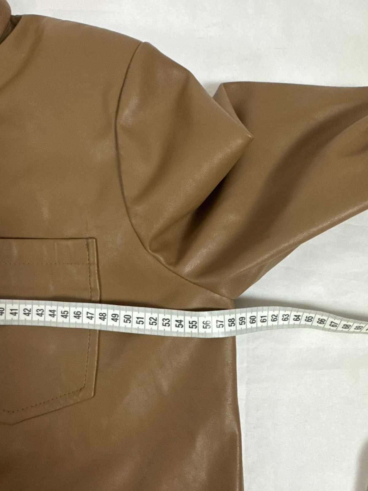 Samsoe Samsoe Camel Vestine soft faux leather Jacket with belt Size XL / US 12-14 / IT 48-50 - 15 Thumbnail