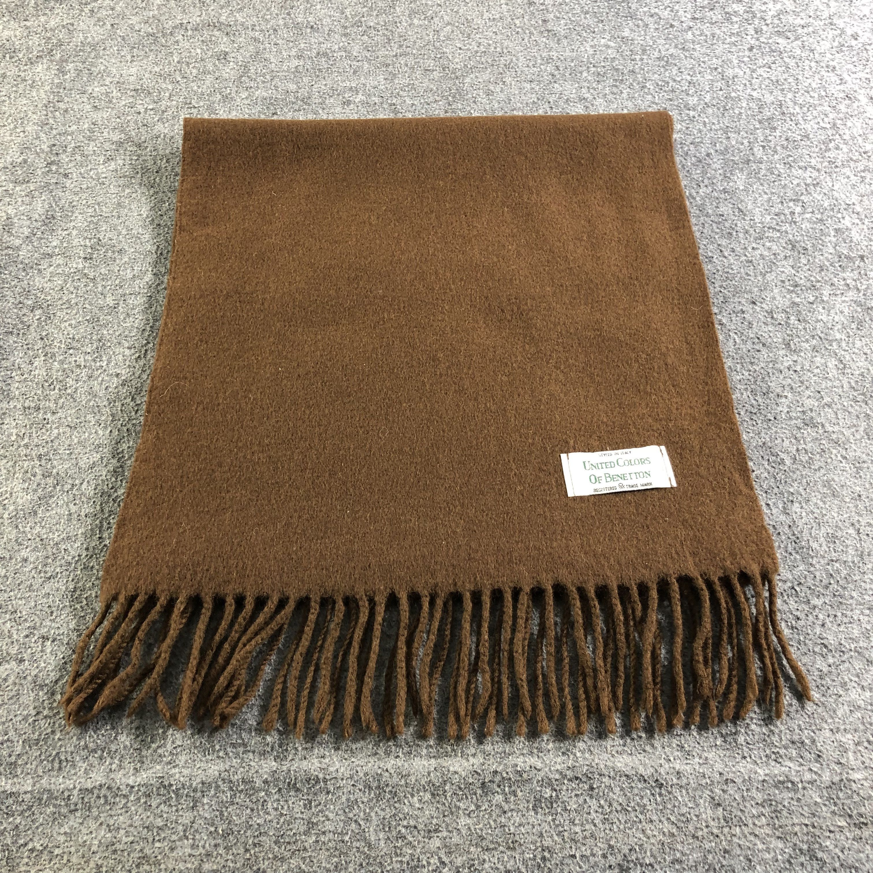 United Colors Of Benetton Benetton Wool Scarf Muffler V1891 Size ONE SIZE - 2 Thumbnail