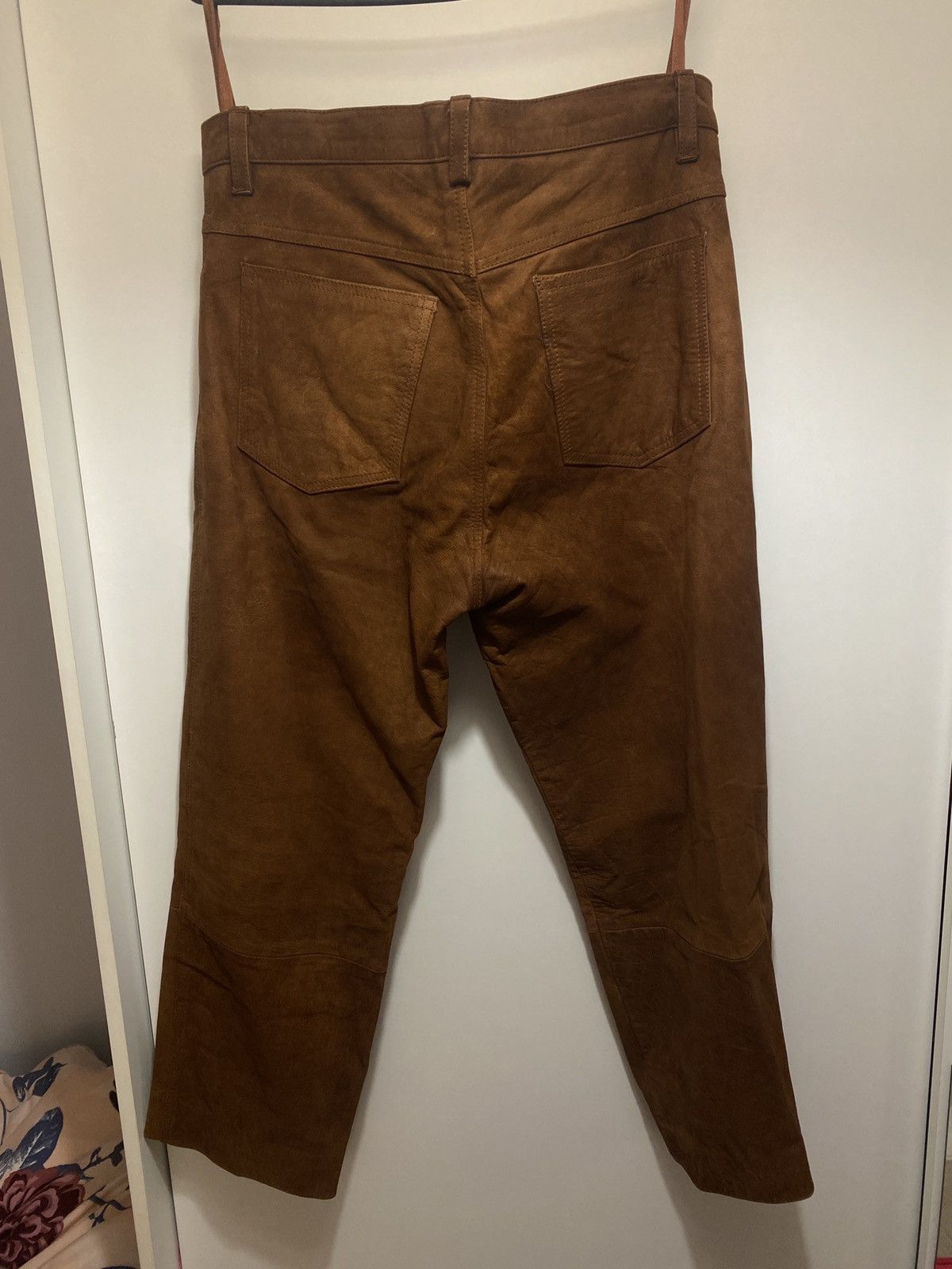 Vintage Vintage leather trousers western motive Size US 34 / EU 50 - 3 Thumbnail