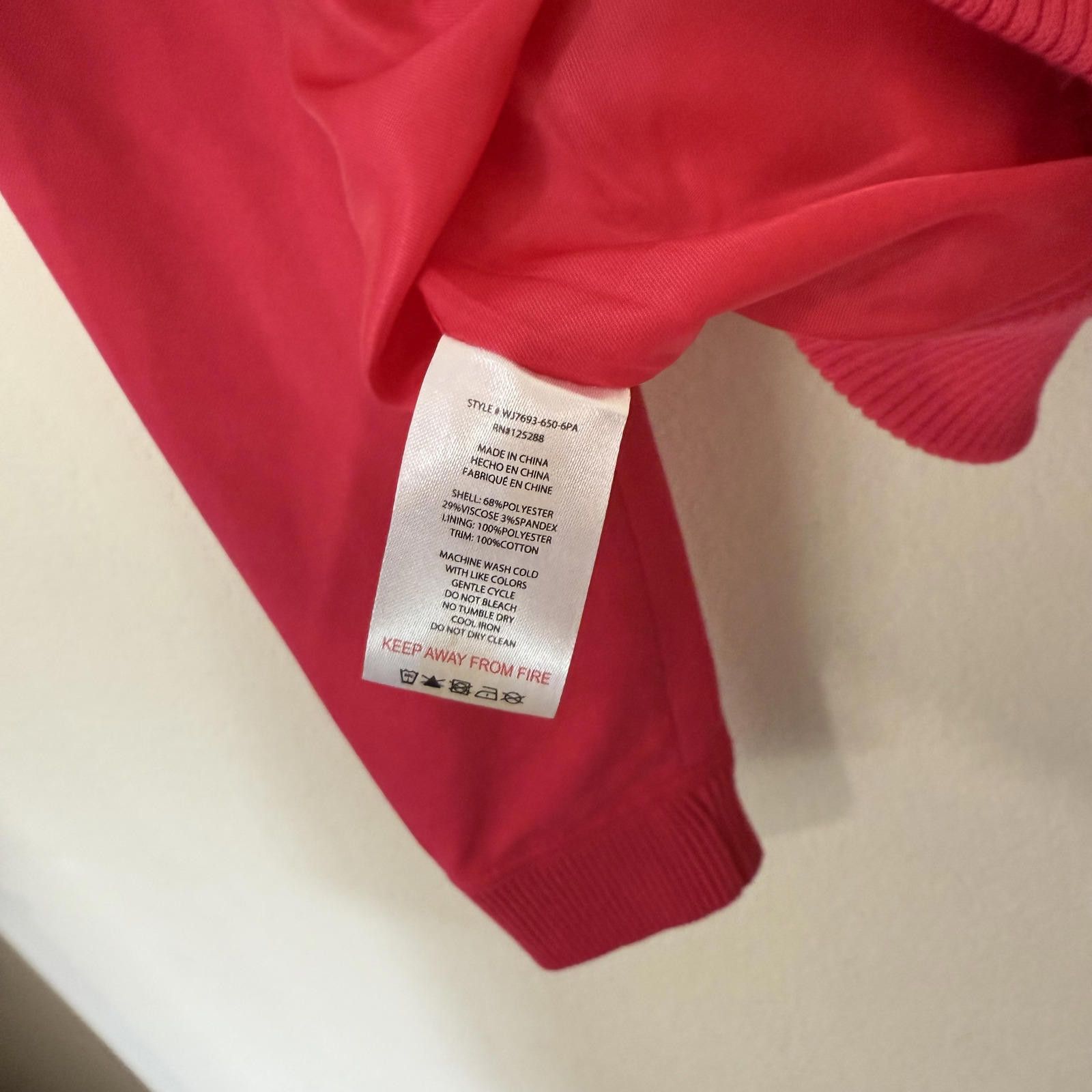 Other Jason Wu Jacket Women's S Hot Pink Collared Baseball Bomber Size S / US 4 / IT 40 - 5 Thumbnail