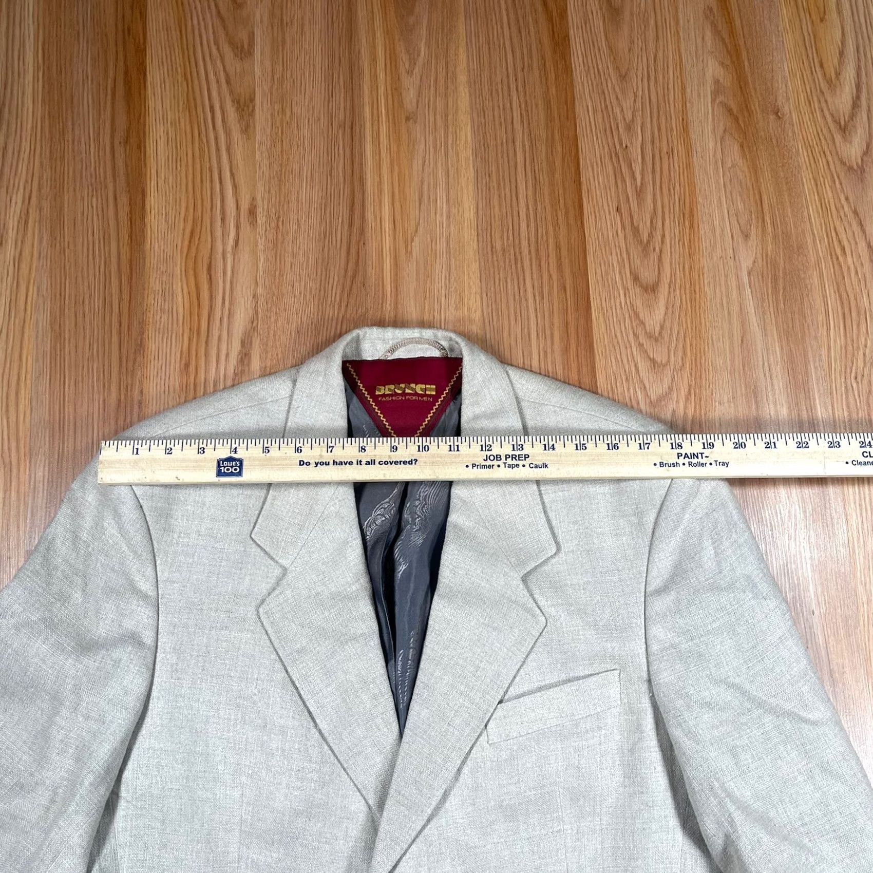 Vintage Brunch Sport Coat 100% Linen Blazer 3 Button Jacket Mens 41 Beige Linen Blazer Shirt Jacket Men 41 Mens Size 42R - 5 Thumbnail