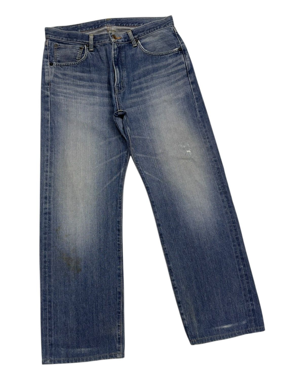 Edwin × Undercover DISTRESSED DENIM EDWIN 505x SELVEDGE BAGGY JEANS UNDERCOVER Size US 33 - 3 Thumbnail