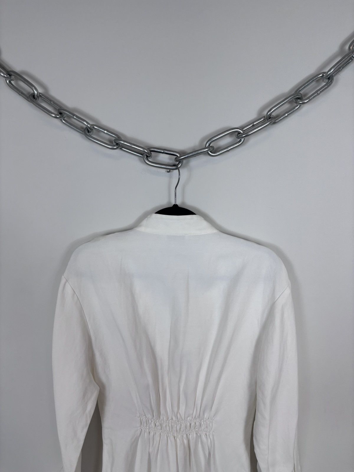 Sandro Sandro Paris NWT Ecru White Wrap Viscose Linen Mini Dress Size S / US 4 / IT 40 - 15 Thumbnail