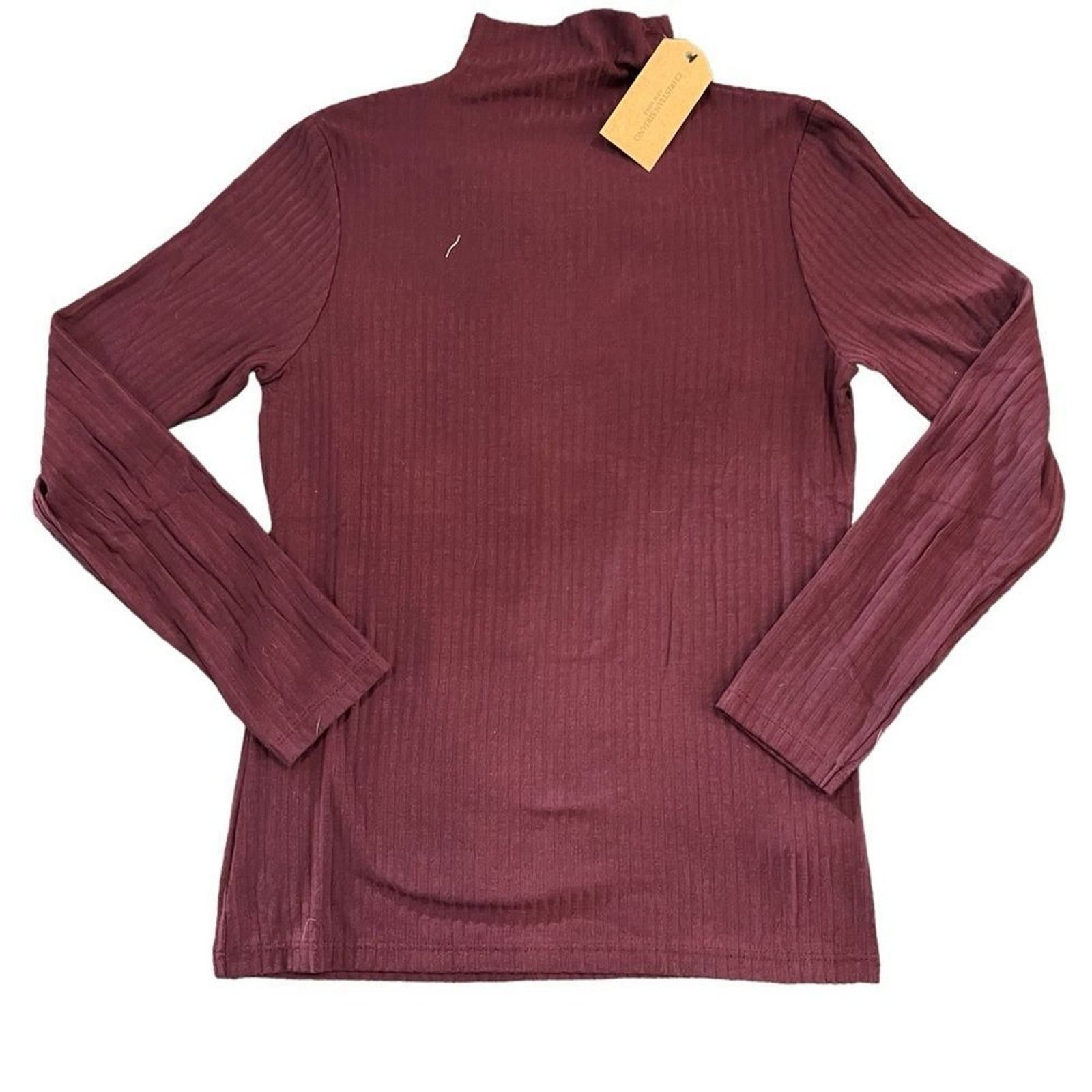 Christian Siriano NWT Christian Siriano Top Womens Medium Ribbed Mock Neck Size M / US 6-8 / IT 42-44 - 2 Thumbnail