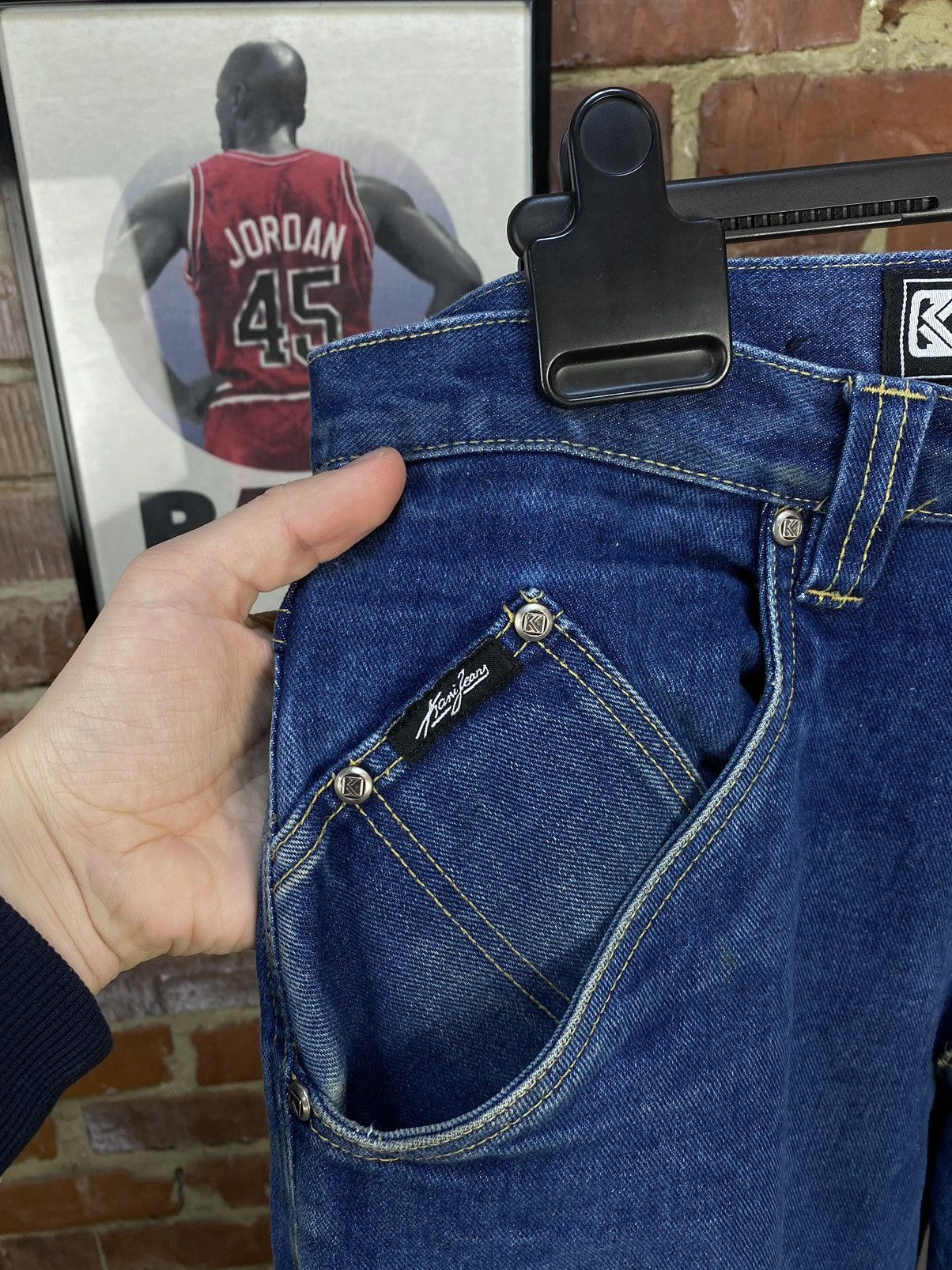 Karl Kani × Vintage Vintage Karl Kani Baggy Big Blue Jeans Size US 34 / EU 50 - 6 Thumbnail