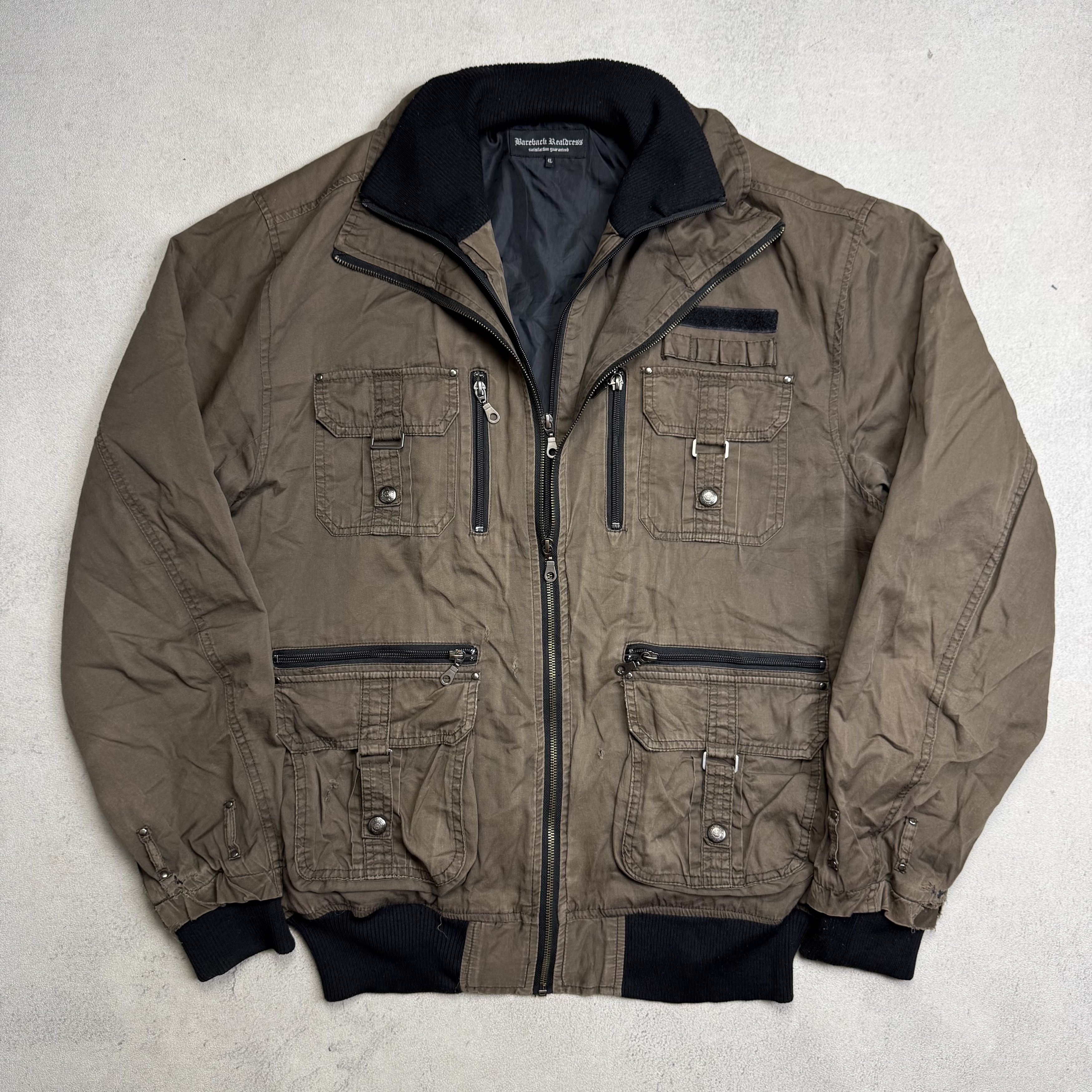 Japanese Brand Bareback Realdress Multi Pocket Tactical Distressed Jacket Size US XL / EU 56 / 4 - 5 Thumbnail