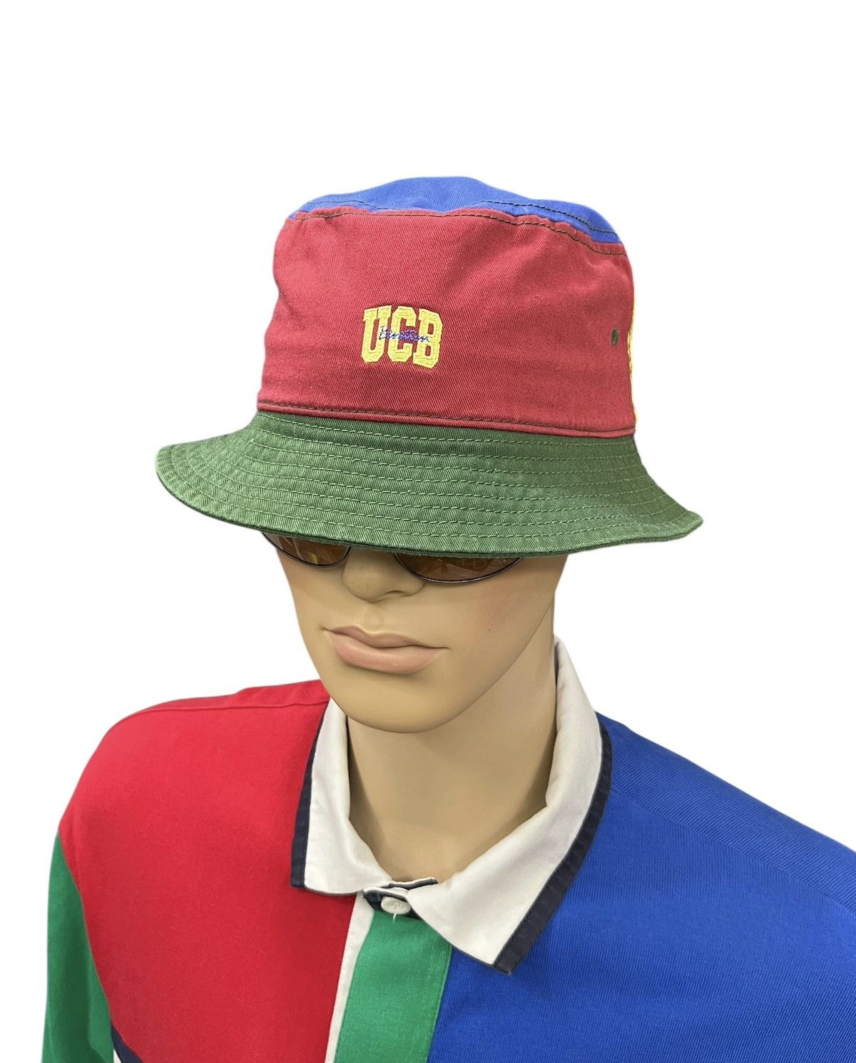 United Colors Of Benetton 🔥90’s UNITED COLORS OF BENETTON Hype Multicolour Bucket Hat Size ONE SIZE - 2 Thumbnail