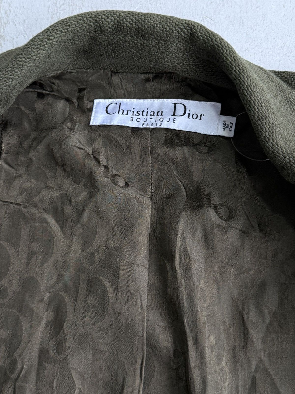 Dior 2000s Dior - Galliano Era Wool Blazer Size XS / US 0-2 / IT 36-38 - 9 Thumbnail