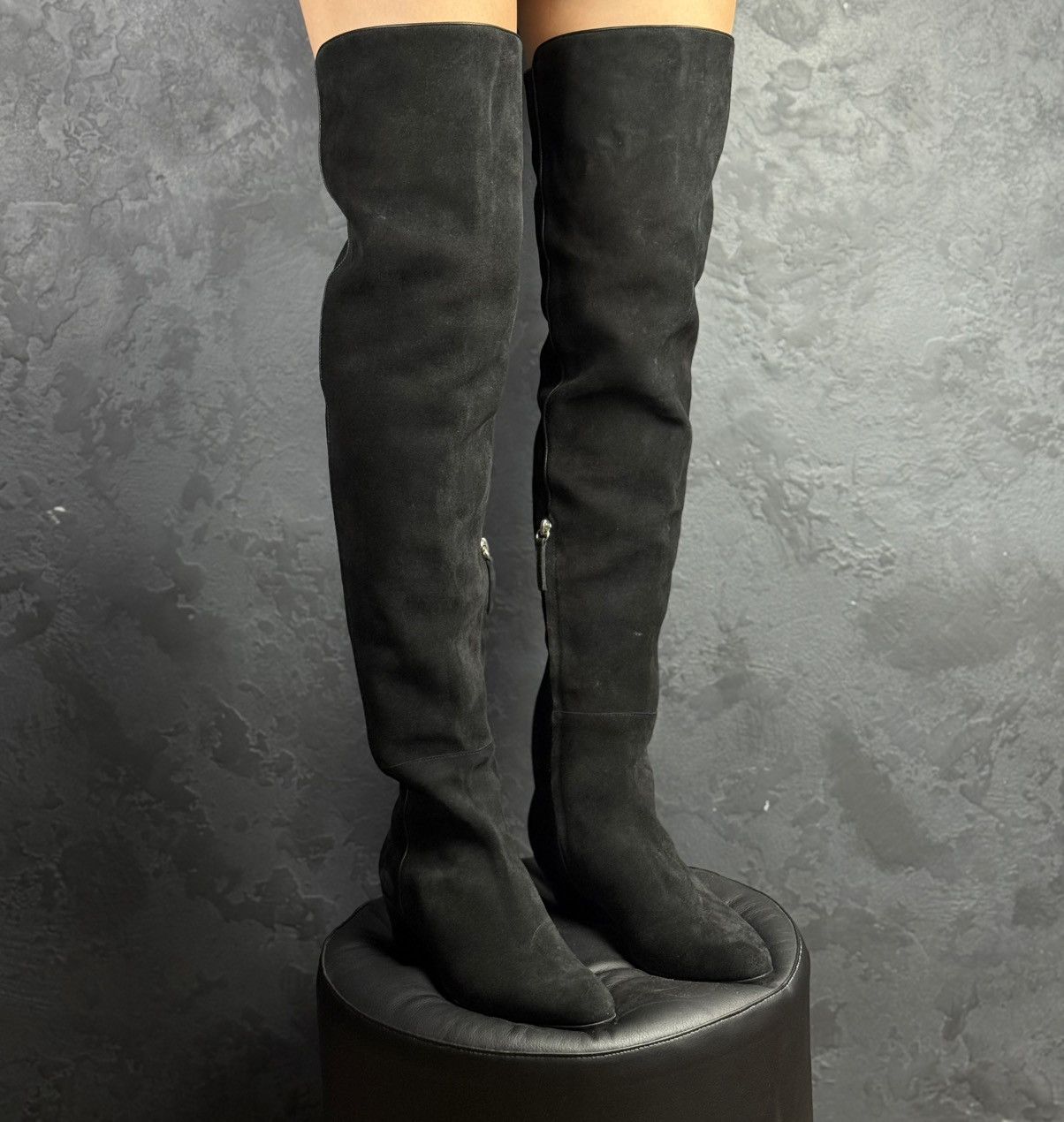 Giuseppe Zanotti Giuseppe Zanotti Boots Knee Boots Black Suide Size 38 Size US 8 / IT 38 - 1 Thumbnail
