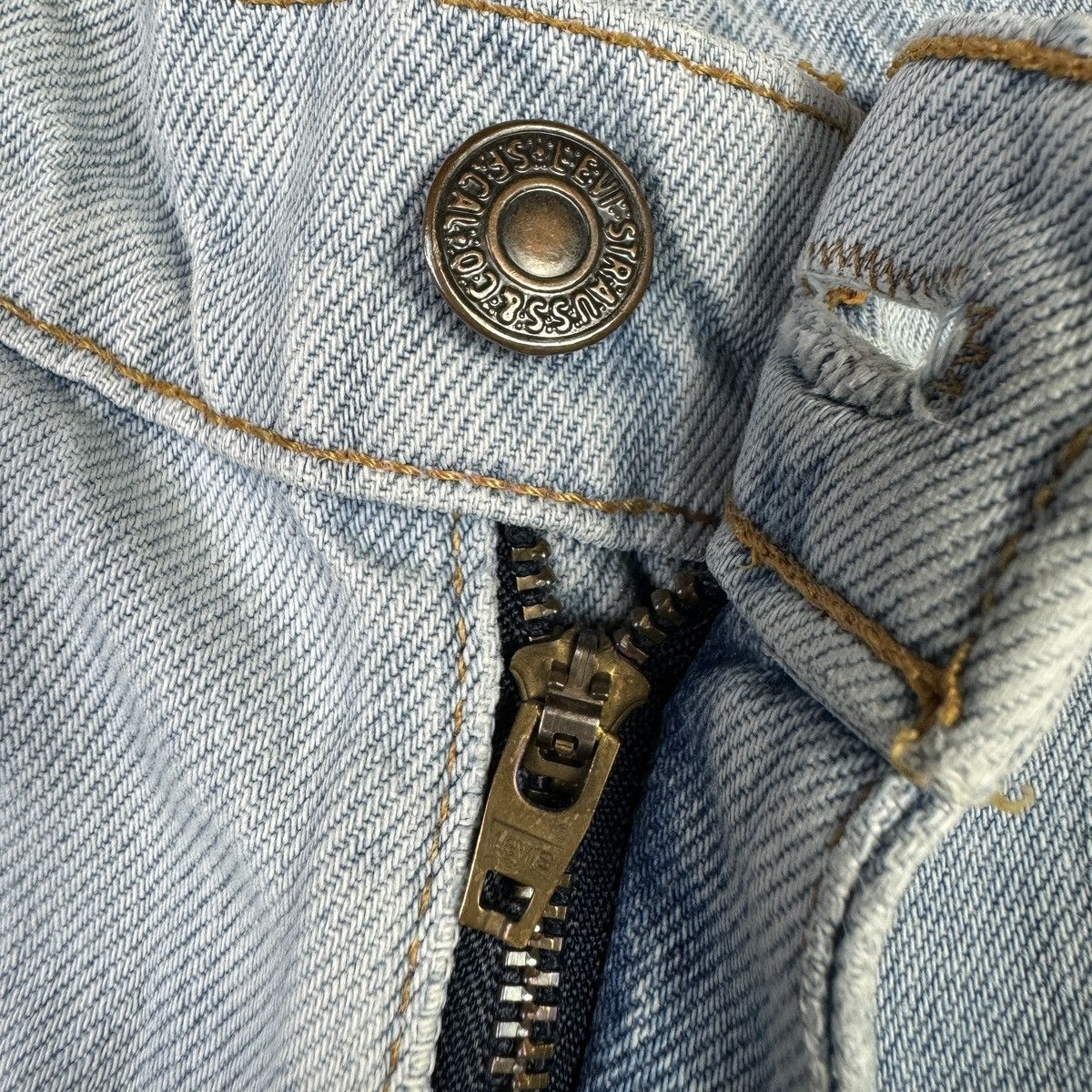 Levi's × Vintage 💥Vintage 90s Levis 510 Sick Blue Wash Denim Pant Size US 32 / EU 48 - 7 Thumbnail