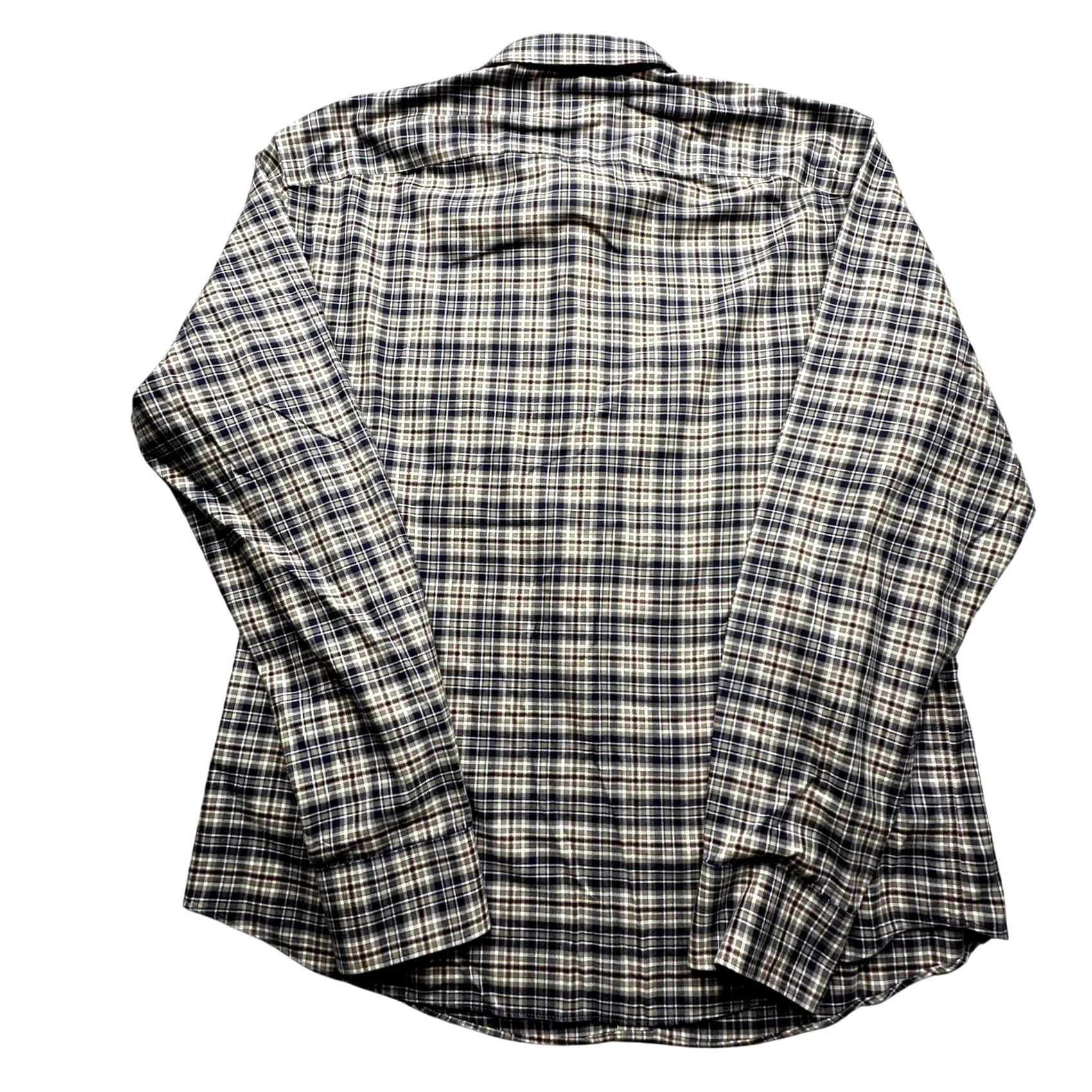 UNTUCKit UNTUCKit Marchesi Wrinkle Free Plaid Long Sleeve Button Shirt Mens Large Gray Size US L / EU 52-54 / 3 - 2 Thumbnail
