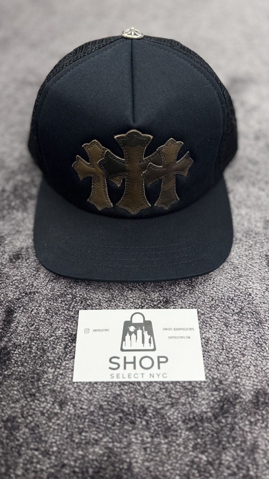 Chrome Hearts BRAND NEW CHROME HEARTS CAMO CEMETERY CROSS 3-PATCH HAT Size ONE SIZE - 1 Thumbnail