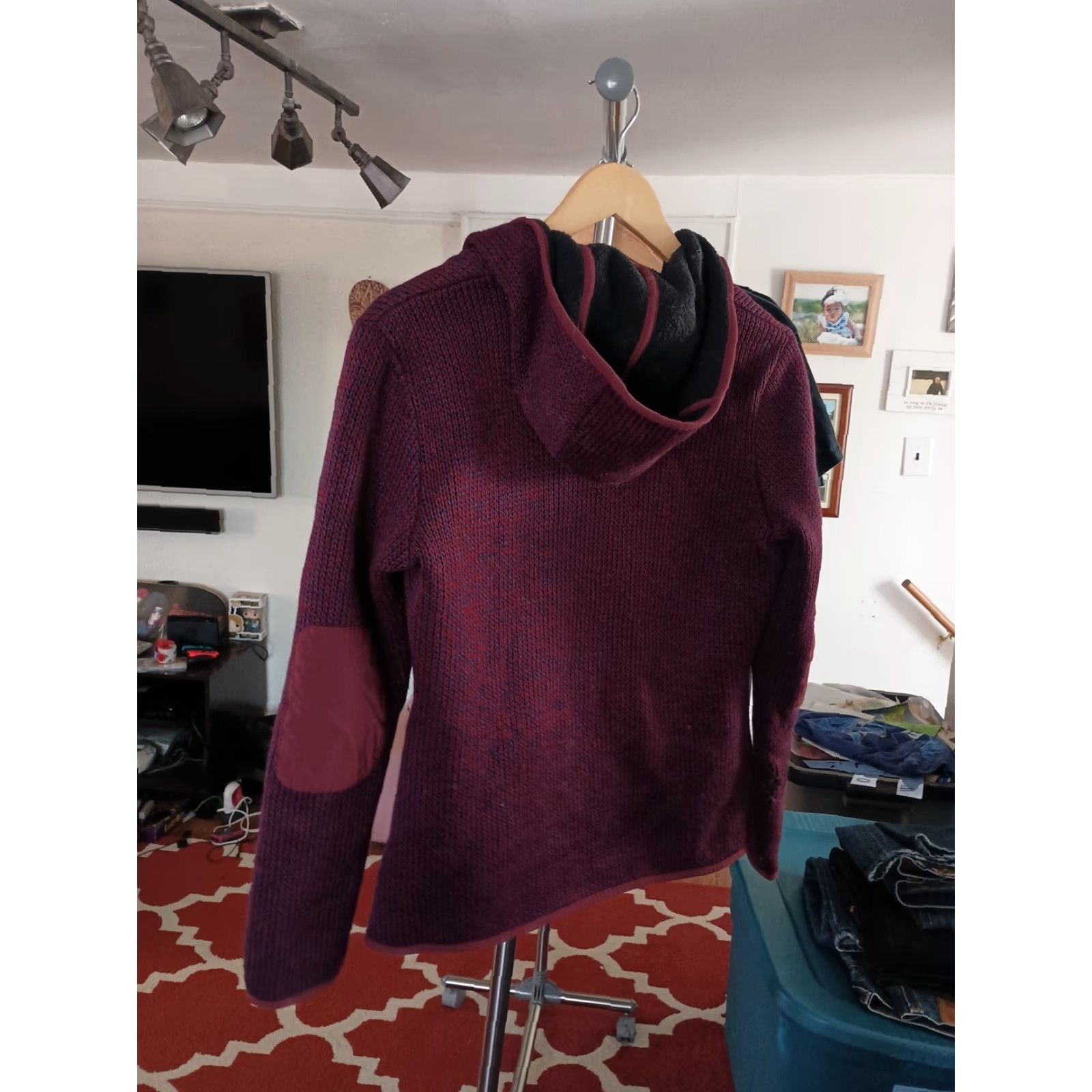 Merrell VINTAGE Merrell Hoodie Ladies Full Zip Zip Up Purple Size M - Fleece Thick Womens Fashion Activewear Size M / US 6-8 / IT 42-44 - 5 Thumbnail