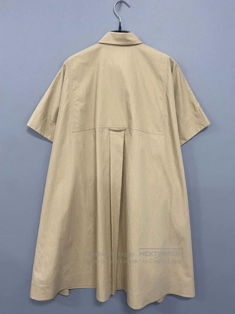 Loewe Loewe Khaki embroidered logo shirt dress Size XXS / US 00 / IT 34 - 3 Thumbnail
