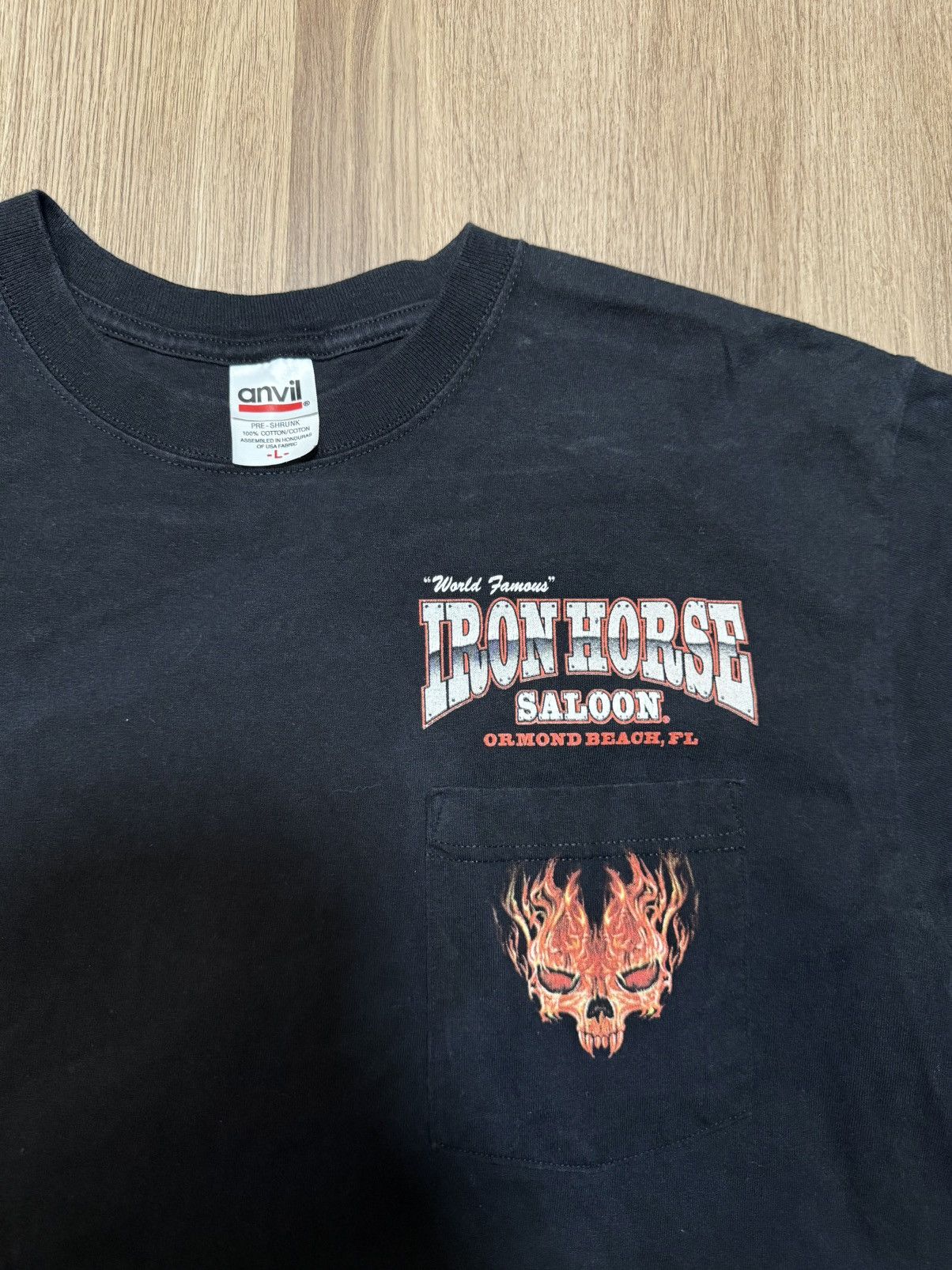 Other Vtg Y2K Iron Horse Saloon Black Men’s T-Shirt Size Large Size US L / EU 52-54 / 3 - 3 Thumbnail