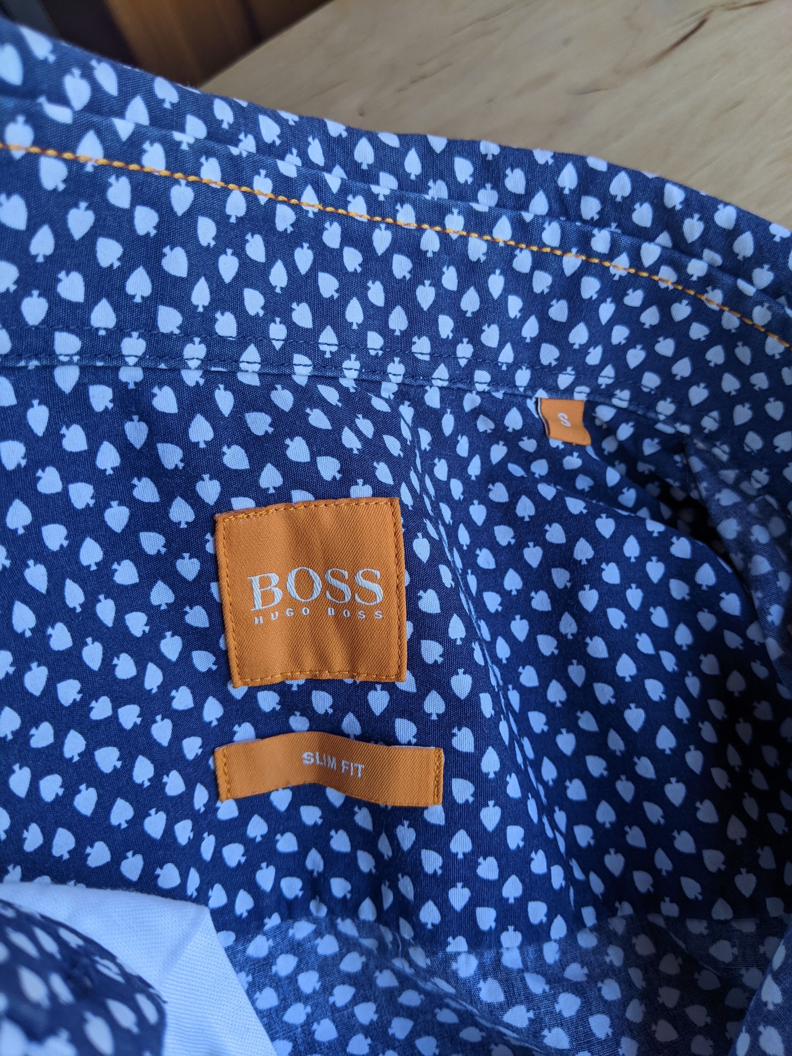Hugo Boss × Vintage Hugo Boss Orange EslimE Vintage Shirt Printed Monogram Size US S / EU 44-46 / 1 - 8 Thumbnail