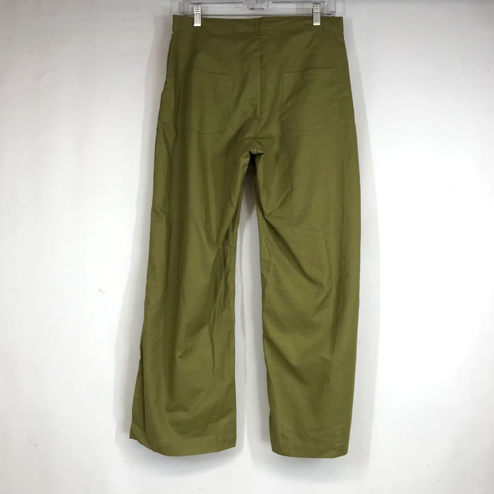 Vintage COCO WOMEN'S GREEN WIDE LEG BELTED PANTS 6 Size 28" / US 6 / IT 42 - 4 Thumbnail