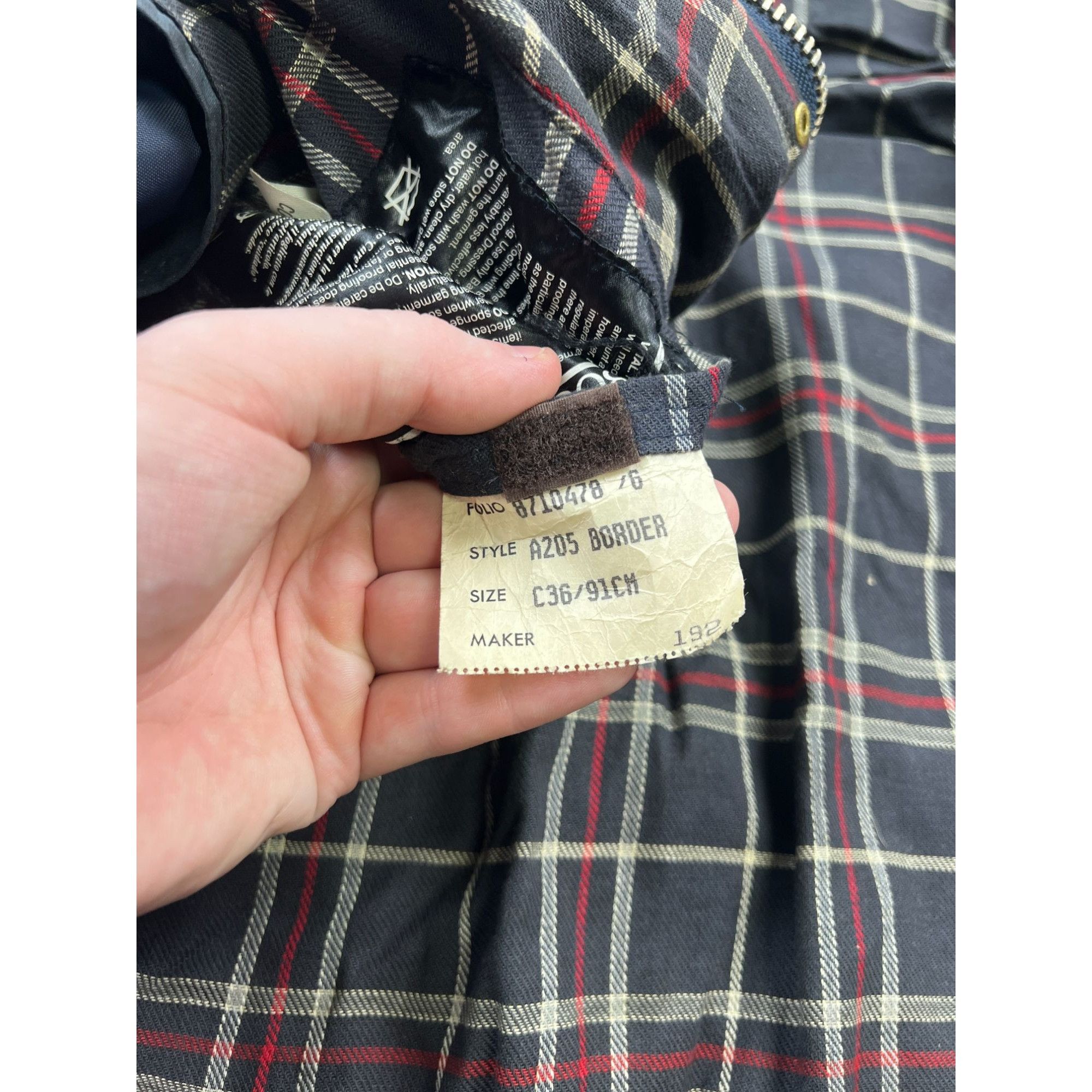 Barbour Barbour Border Vintage Wax Jacket (Y1011) Size US S / EU 44-46 / 1 - 13 Thumbnail