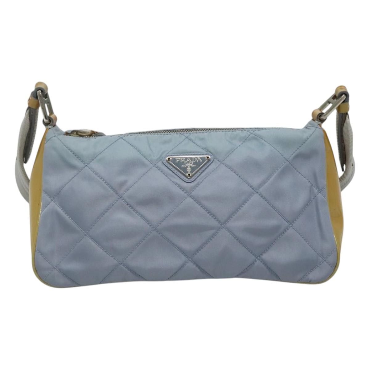 Prada Tessuto Blue Synthetic Shoulder Bag (Pre-Owned) Size ONE SIZE - 1 Thumbnail