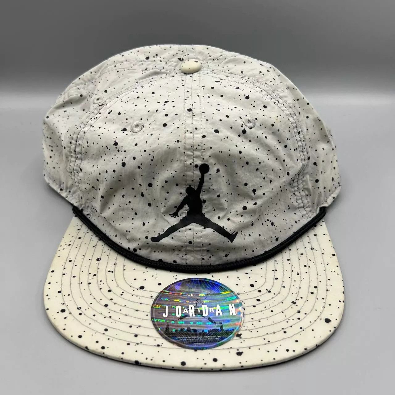 Air Jordan Hat Men Speckled Print Jumpman Snap Back Cap