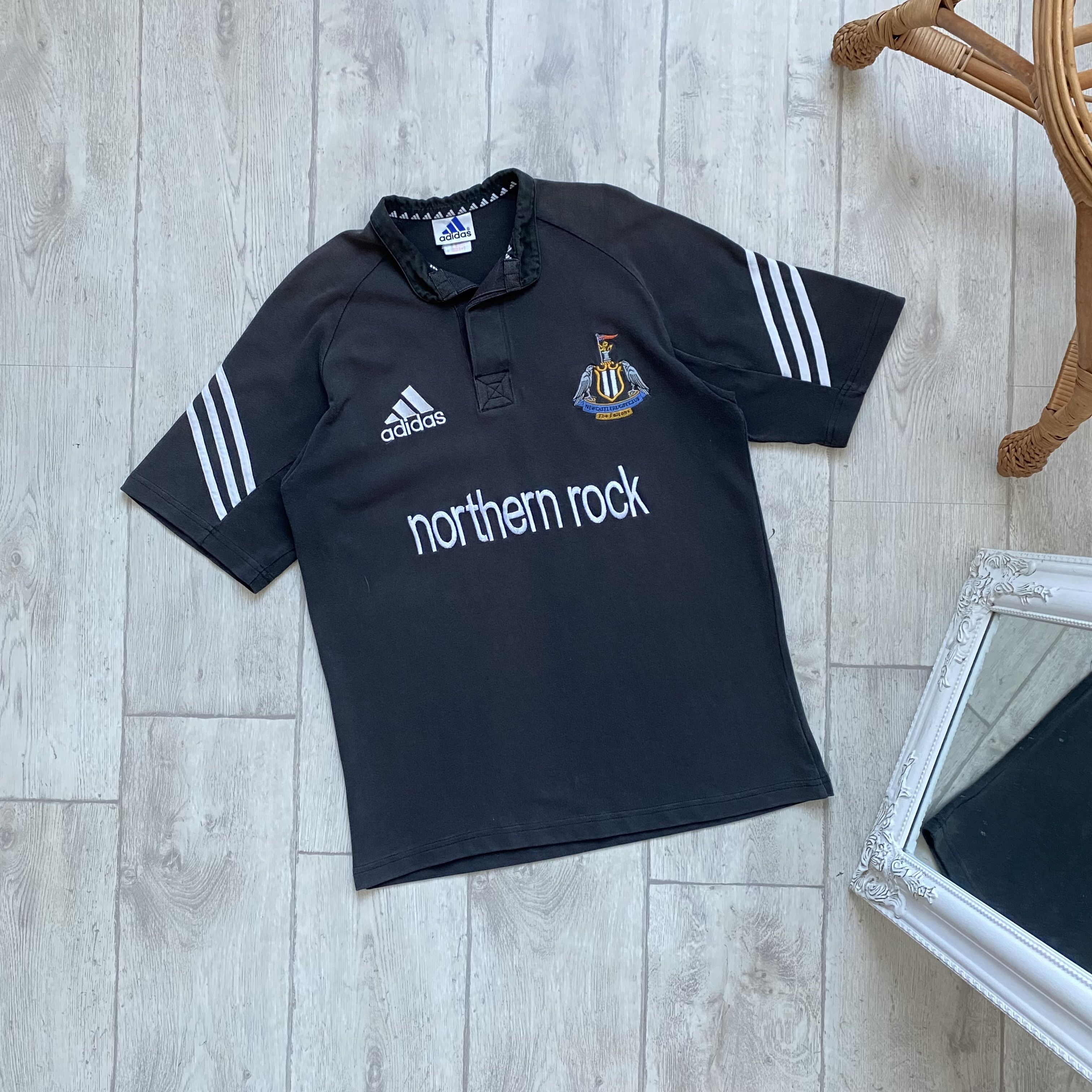 Adidas × Soccer Jersey × Vintage Blockore Vintage 90s Newcastle Polo ...
