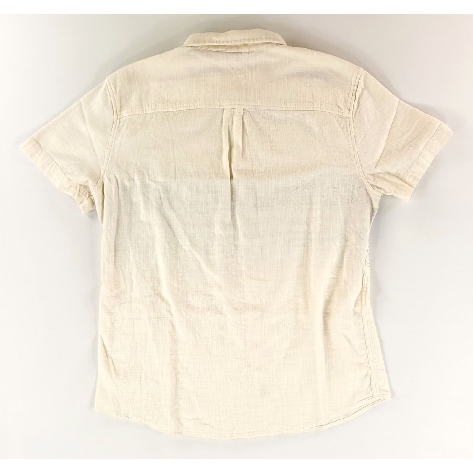 Marine Layer Marine Layer Shirt Button Up Lightweight Cotton Cream White Mens M White Cotton Button Up Shirt Mens M Size US M / EU 48-50 / 2 - 3 Thumbnail