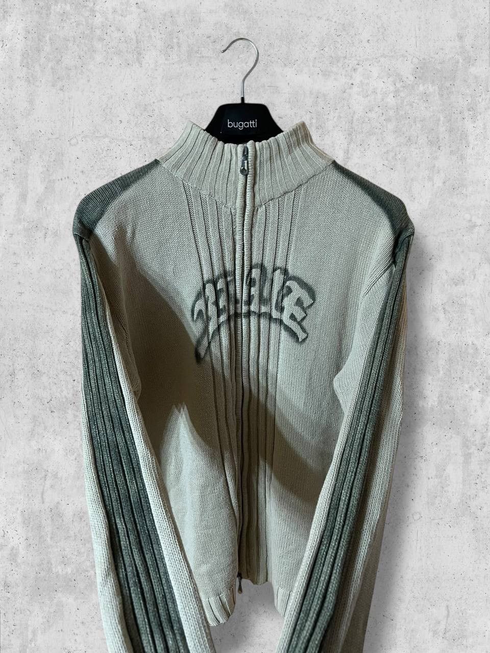 Vintage Avantgarde Graffiti LogoKnit Zipped Sweater ifsixwasnine y2k Size US L / EU 52-54 / 3 - 4 Thumbnail