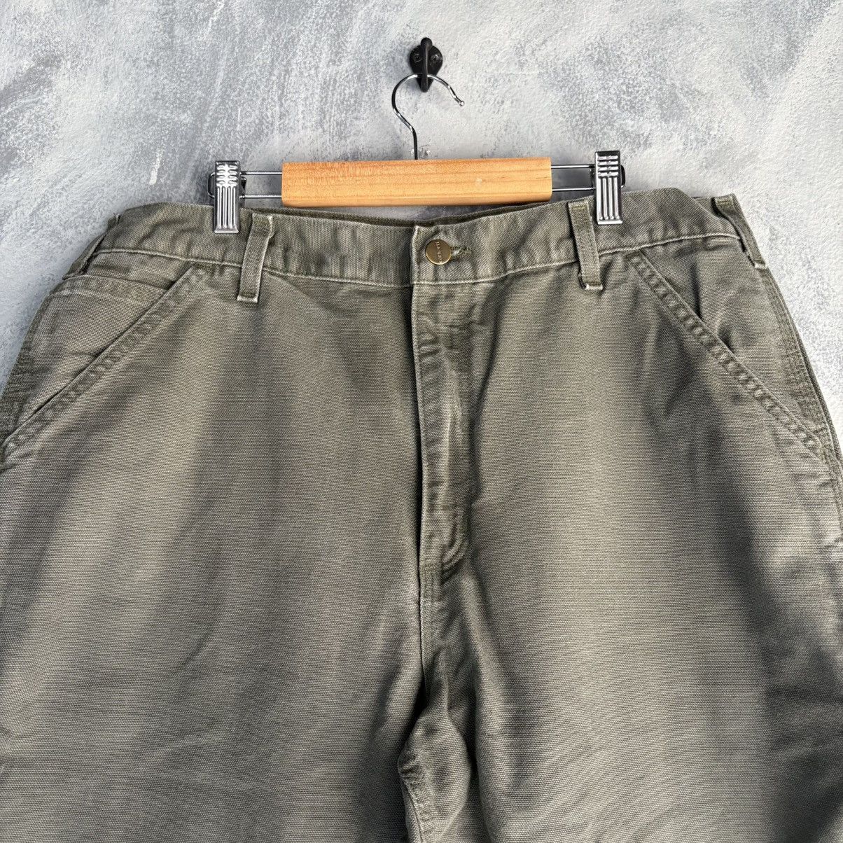 Carhartt Carhartt Jeans Mens 36X32 Vintage Green USA 4806 Carpenter Size US 36 / EU 52 - 2 Thumbnail