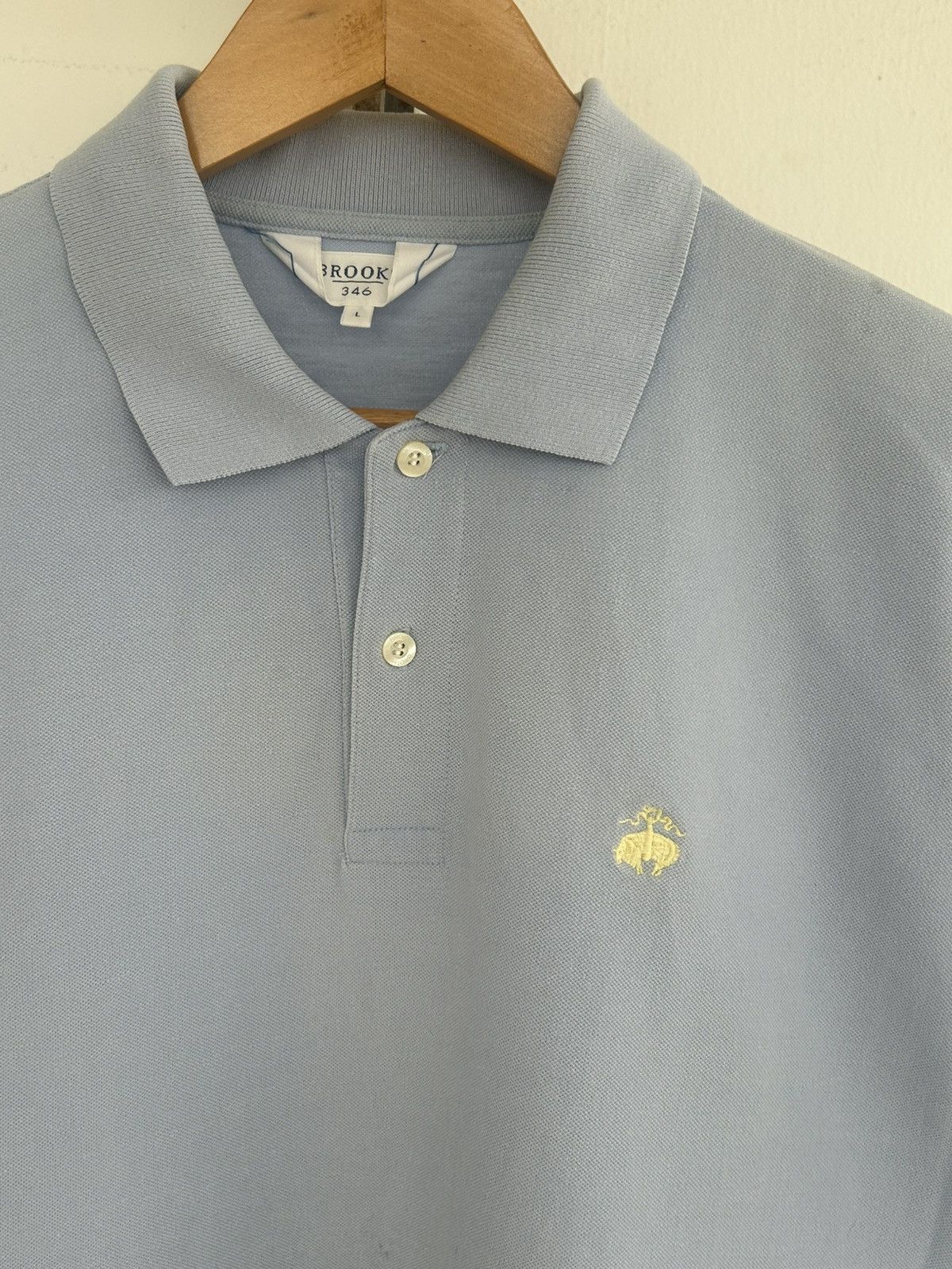Brooks Brothers Brook Brothers Vintage Polo Blue Tee Size US L / EU 52-54 / 3 - 3 Thumbnail
