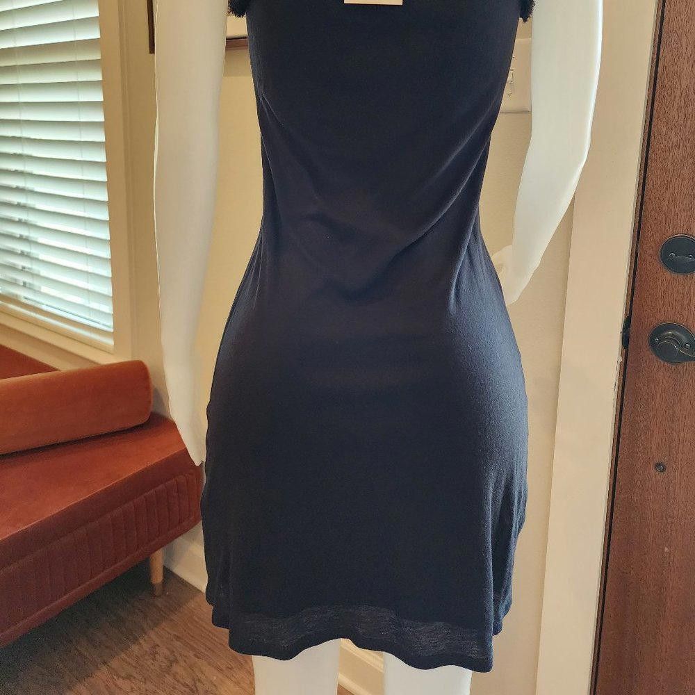 Juicy Couture Jeans Juicy Couture Black Tank Dress w/Chiffon Sleeves Size S / US 4 / IT 40 - 7 Thumbnail