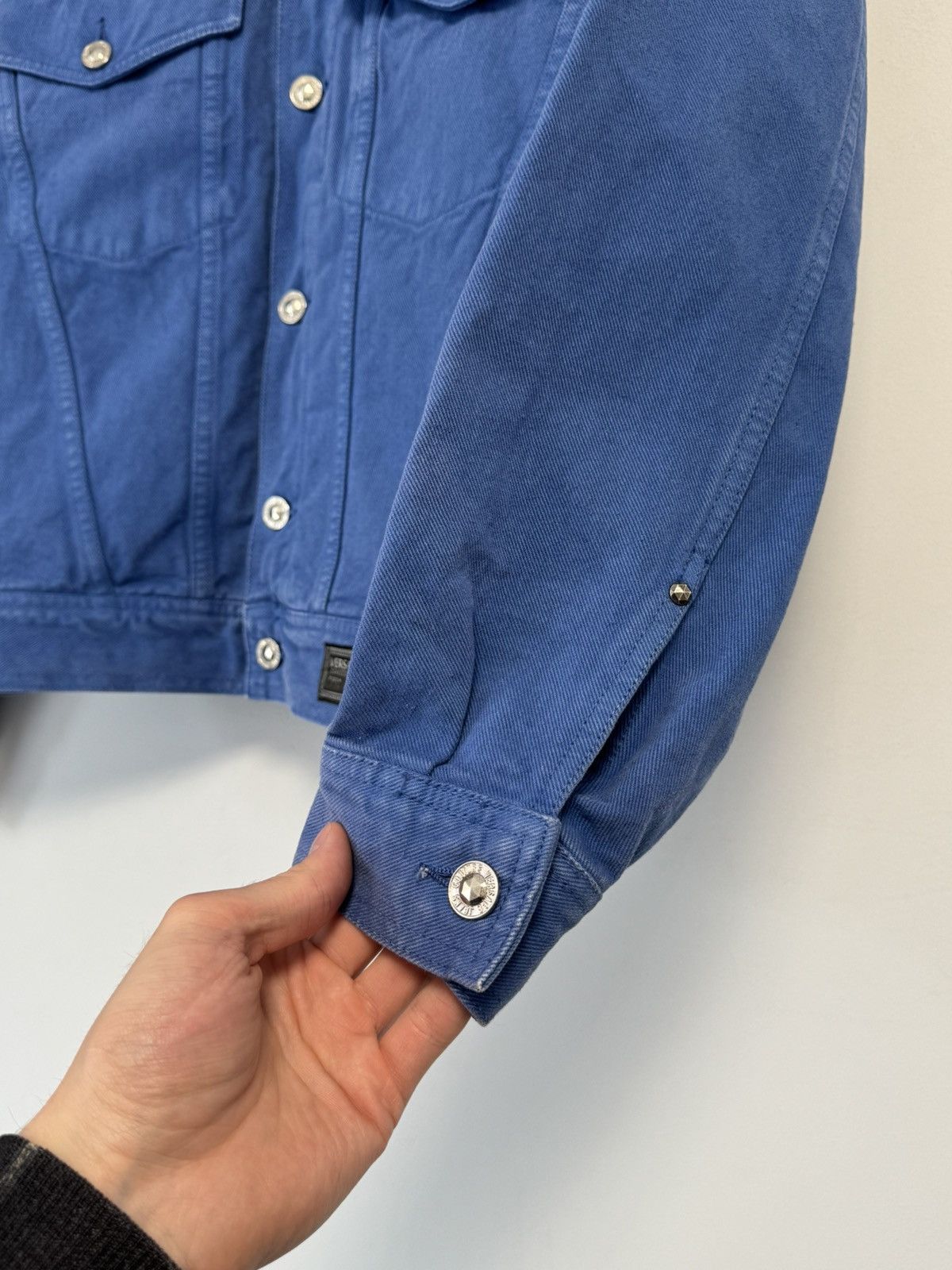 Versace Versace Vintage Blue Denim Jacket — Luxury Streetwear Size US M / EU 48-50 / 2 - 9 Thumbnail