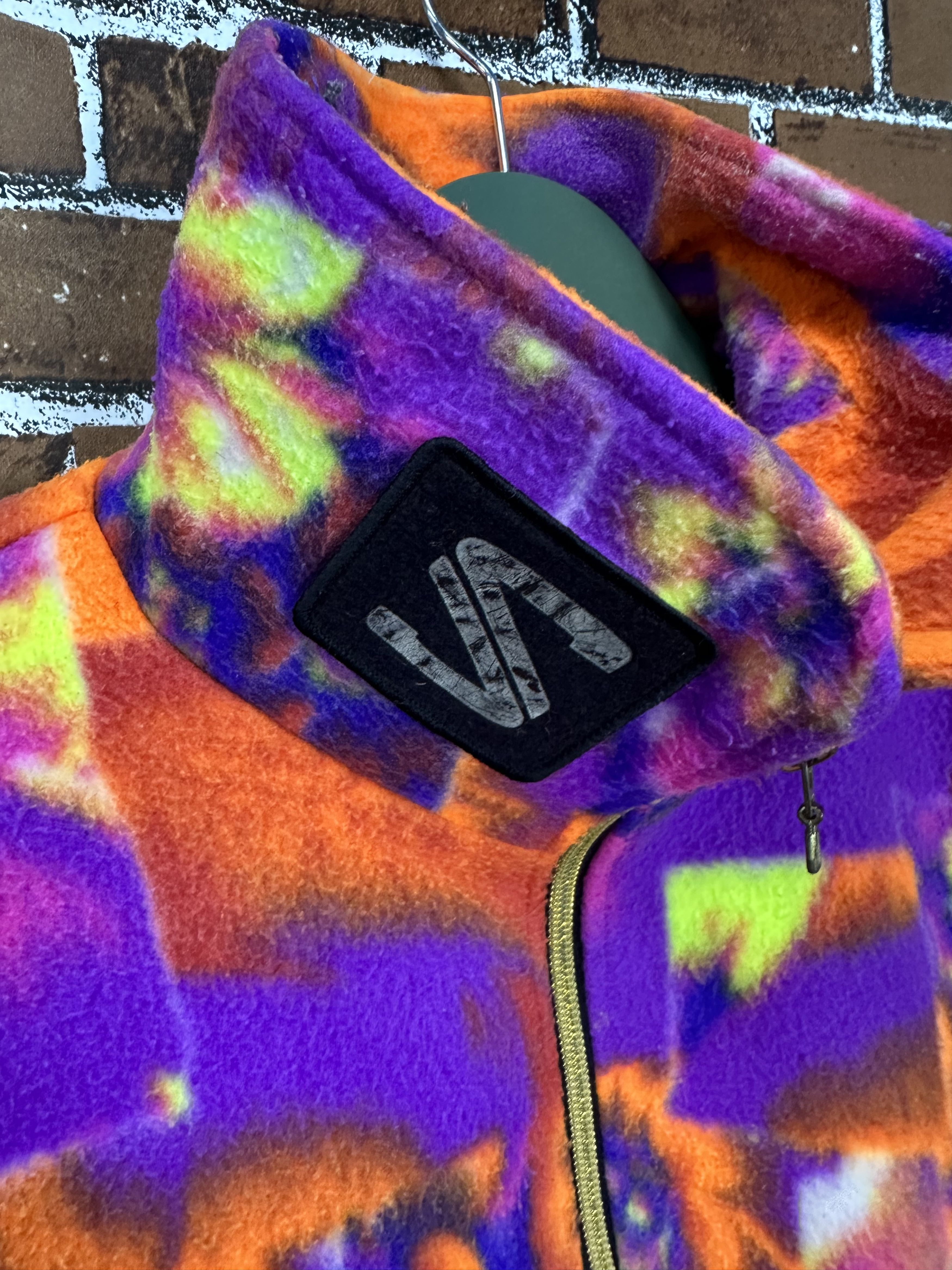 Salomon Vtg Salomon Floral Abstract Fleece Quarter-Zip Jacket Z369 Size US L / EU 52-54 / 3 - 3 Thumbnail