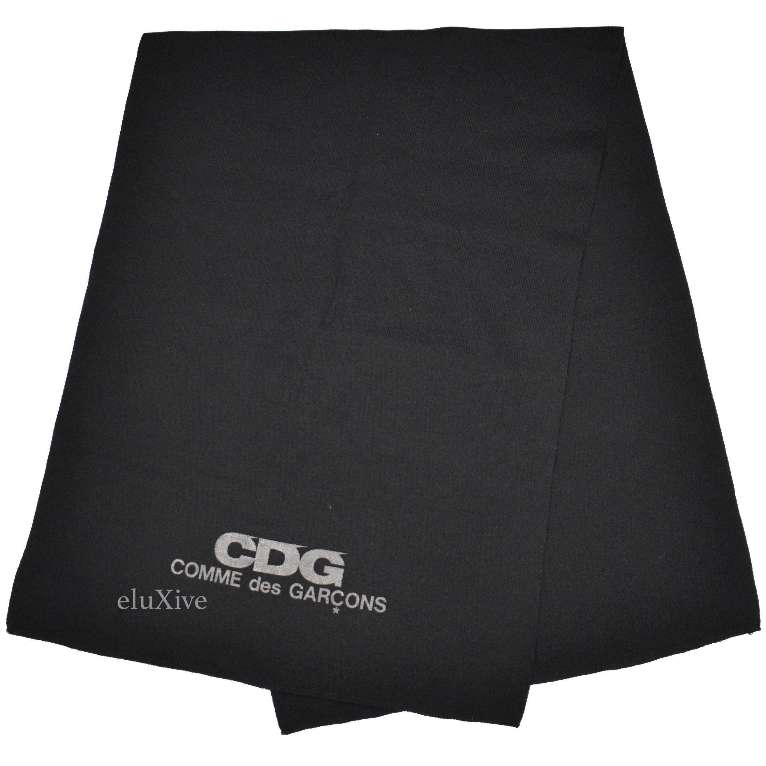 Comme des Garcons Black CDG Logo Print Knit Scarf DS Size ONE SIZE - 1 Preview