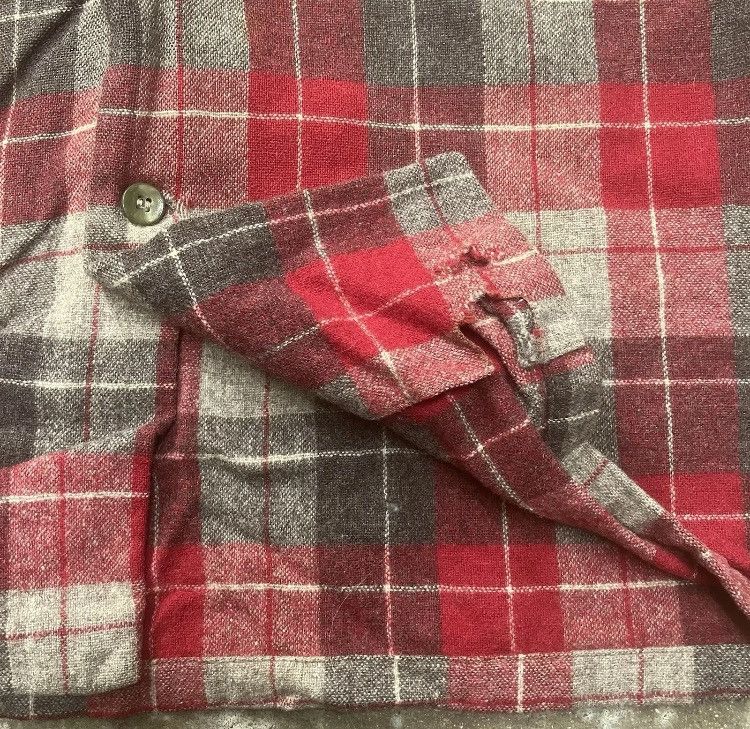 Japanese Brand × Pendleton × Vintage 50’s Pendleton Board Shirt Loop Collar Plaid Wool Flannel Size US M / EU 48-50 / 2 - 6 Thumbnail