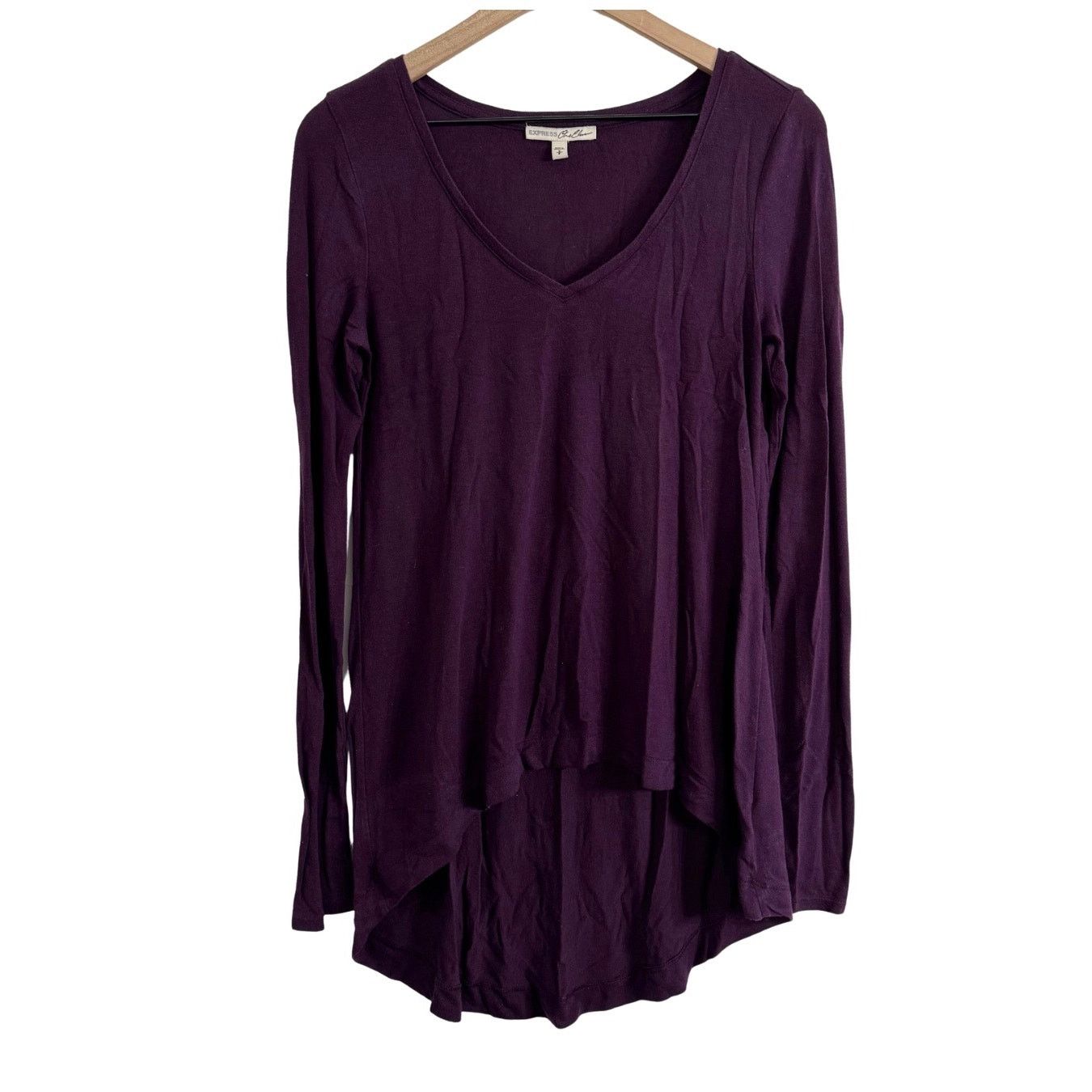 Express Express One Eleven Purple High Low Tunic Top Size Small Size S / US 4 / IT 40 - 1 Thumbnail