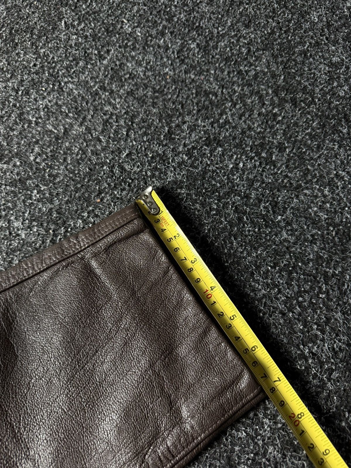 Leather Y2K Vintage Leather Pants Opium Style Alt Biker USA Rare Size US 33 - 18 Thumbnail